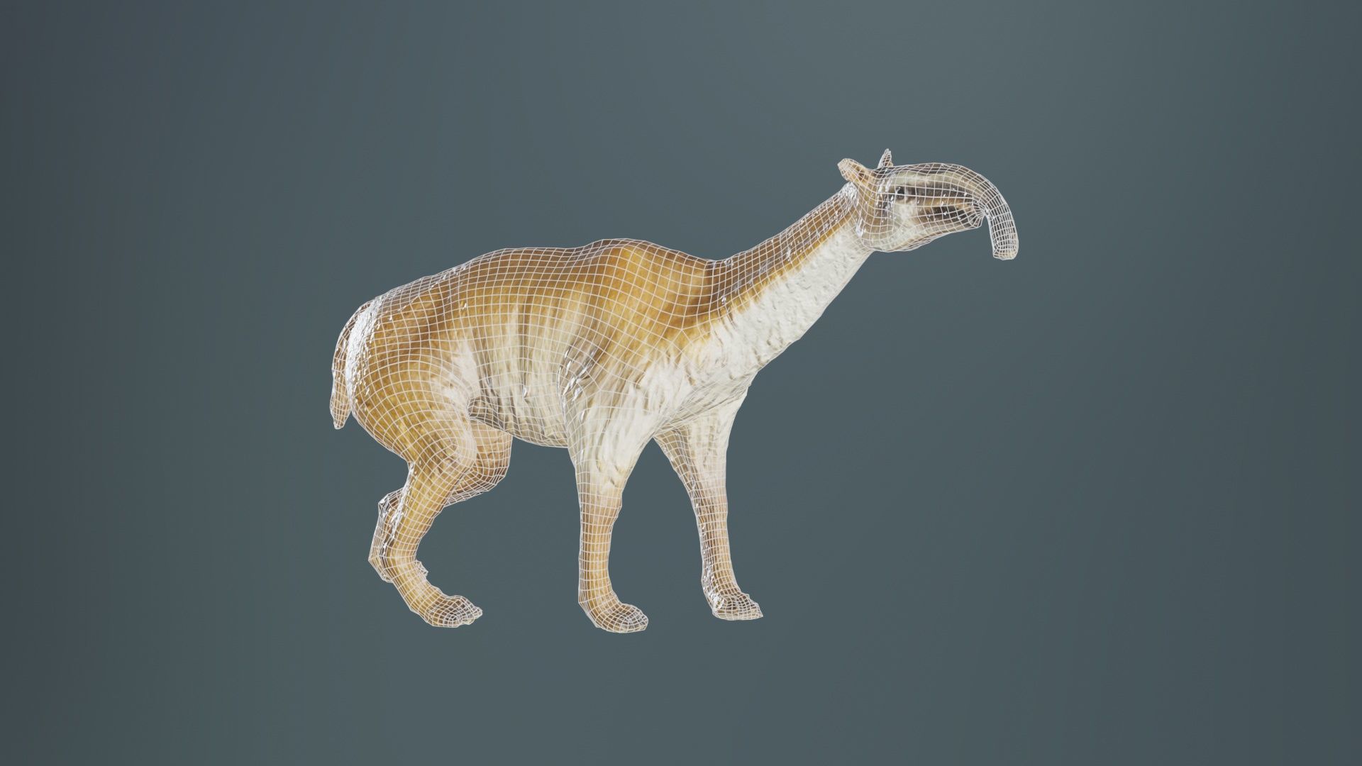 Prehistoric Low-poly 3D model_9