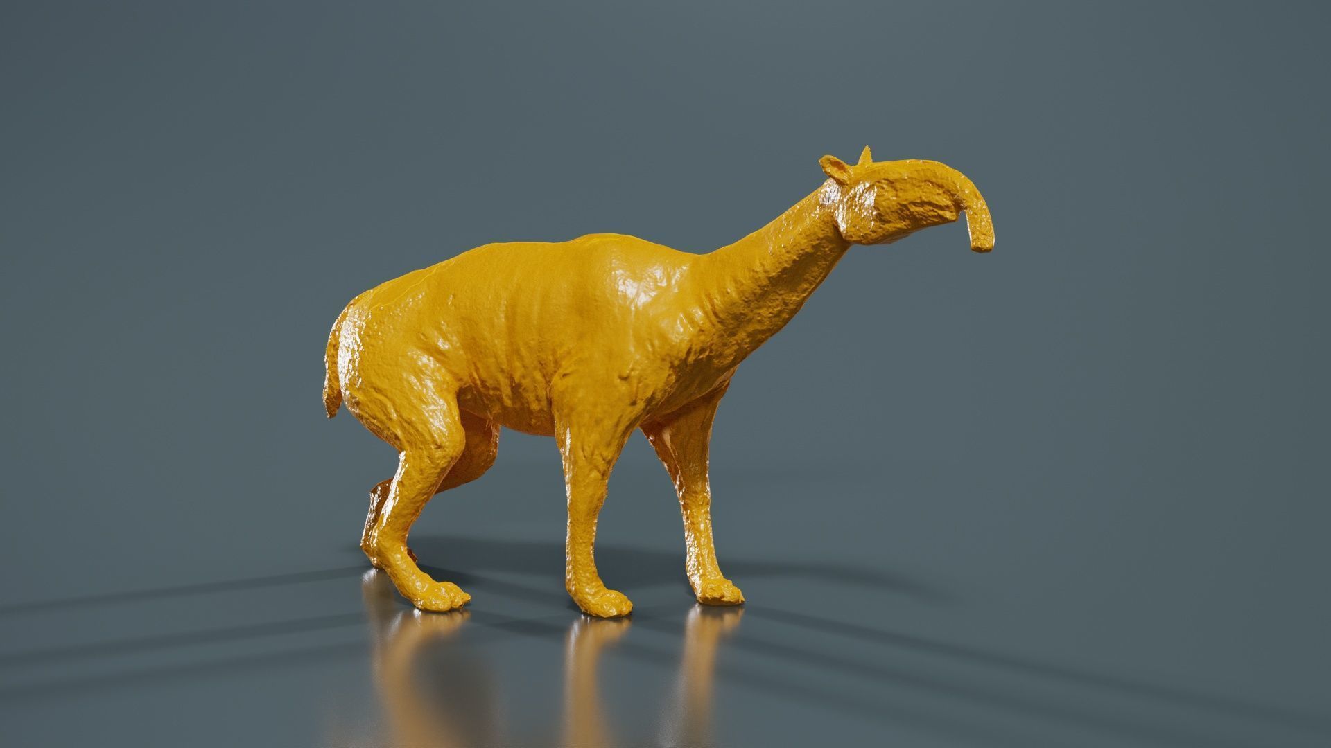 Prehistoric Low-poly 3D model_12