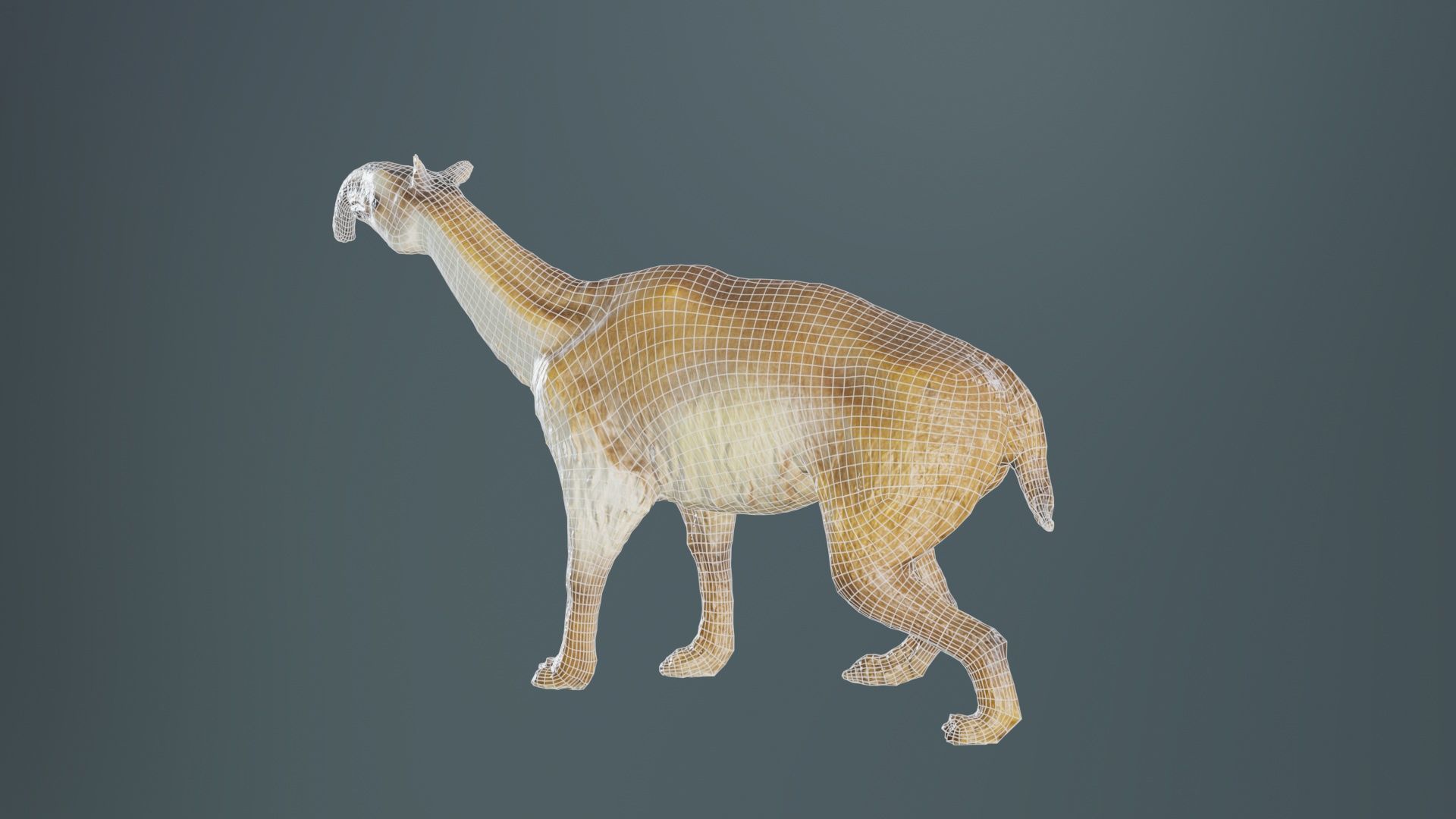 Prehistoric Low-poly 3D model_10