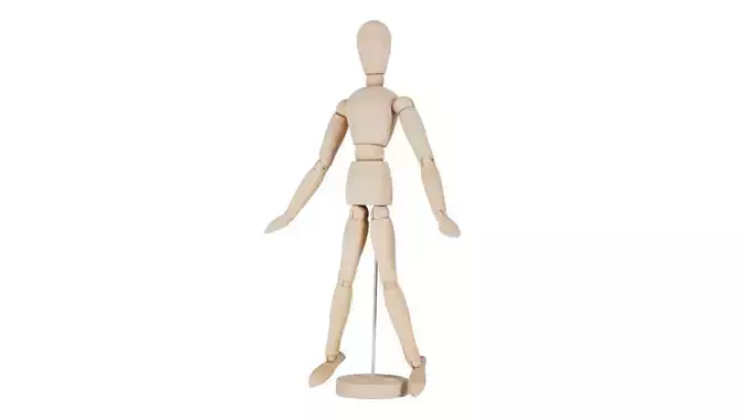 Wooden Mannequin Pose 01