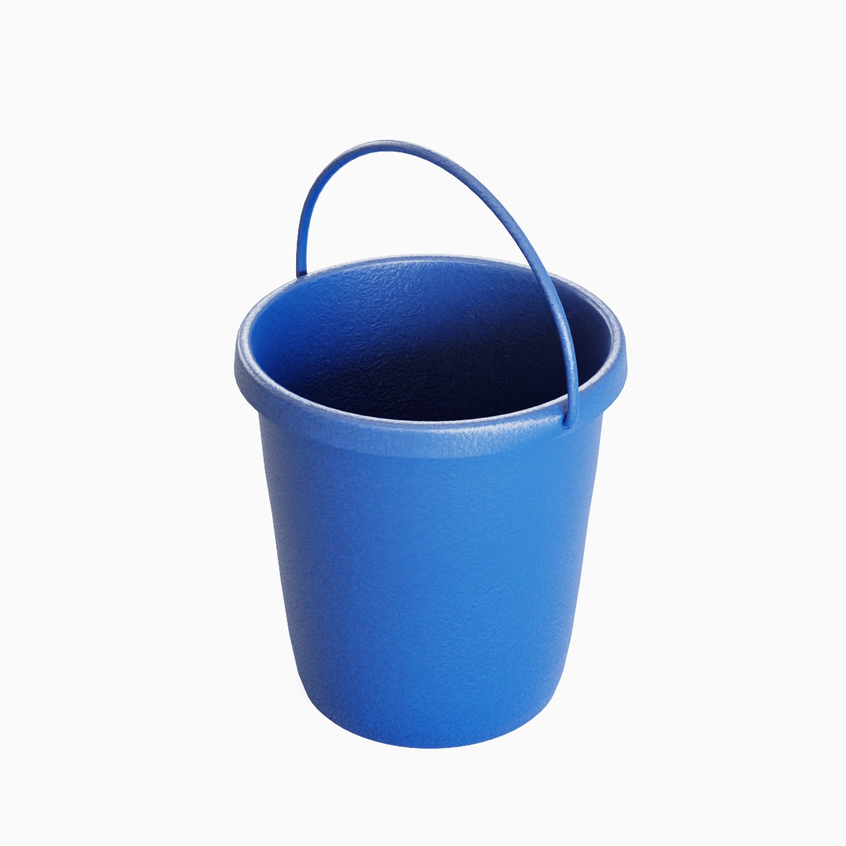 Plastic Bucket 01 3D model_5