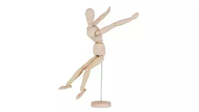 Wooden Mannequin Pose 03
