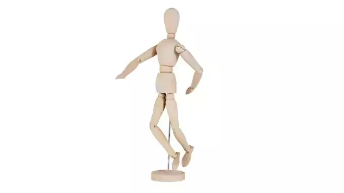Wooden Mannequin Pose 05