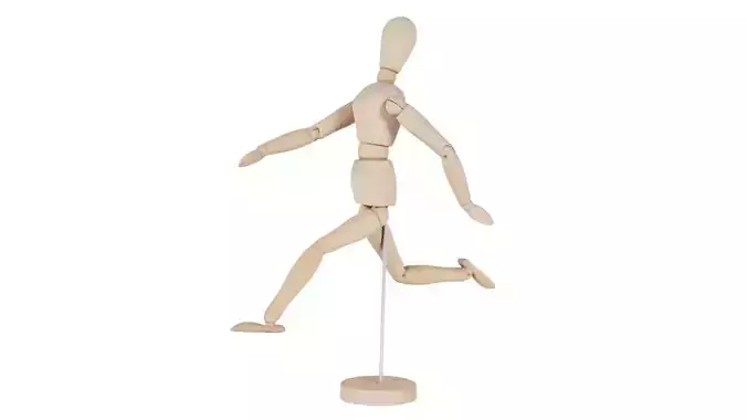 Wooden Mannequin Pose 06