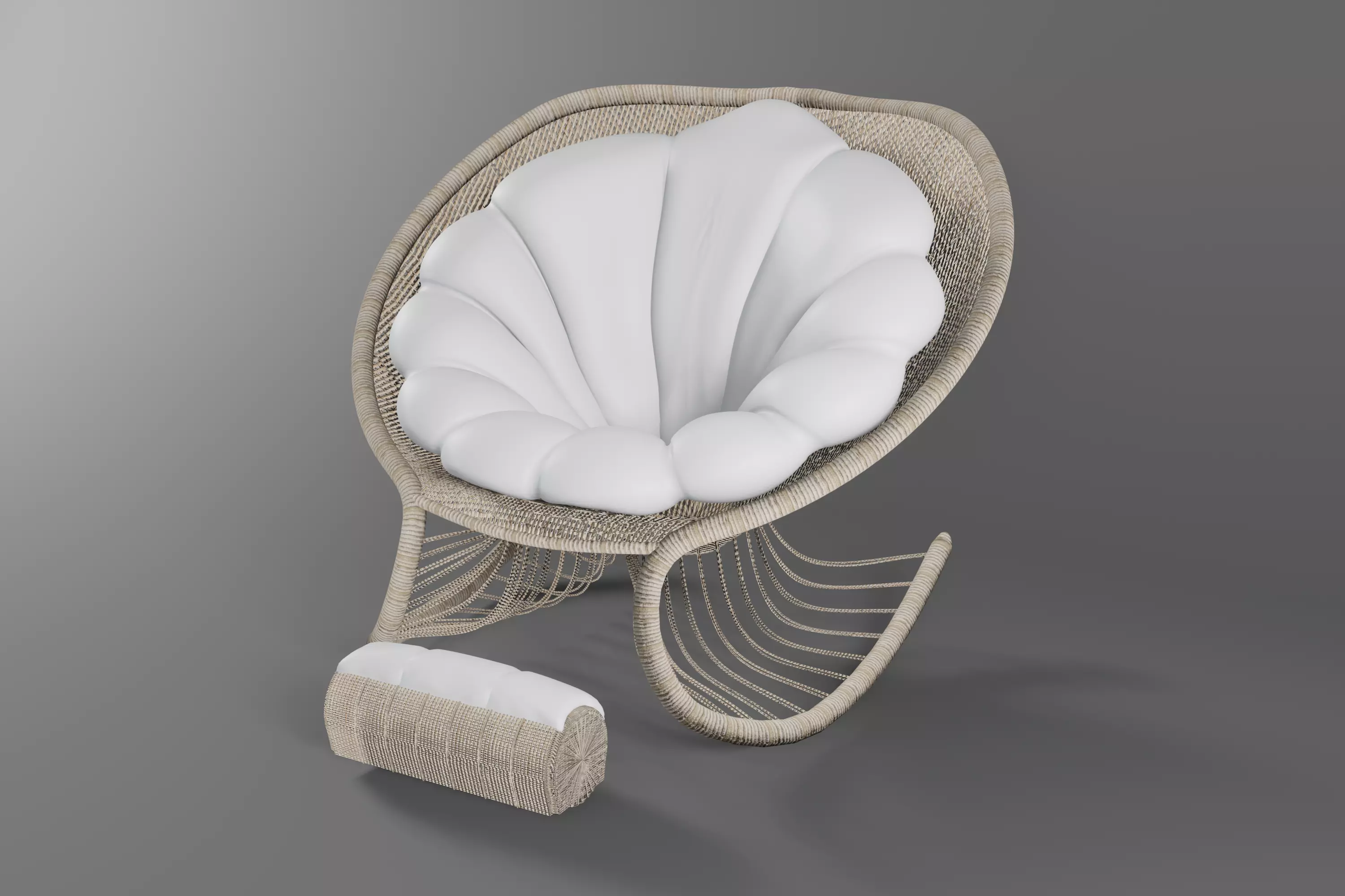 Chair Wood Furniture 3D model_0