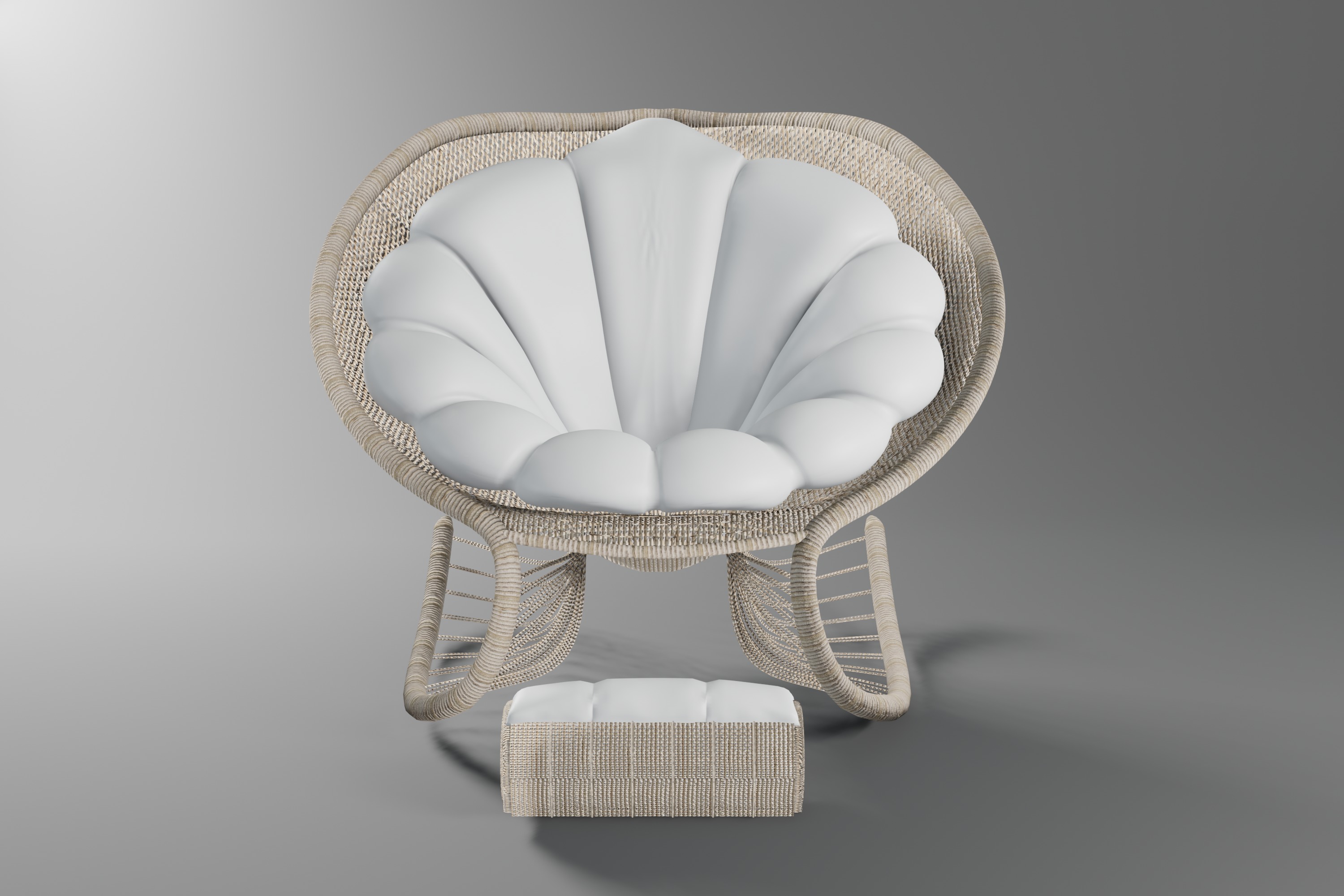 Chair Wood Furniture 3D model_1