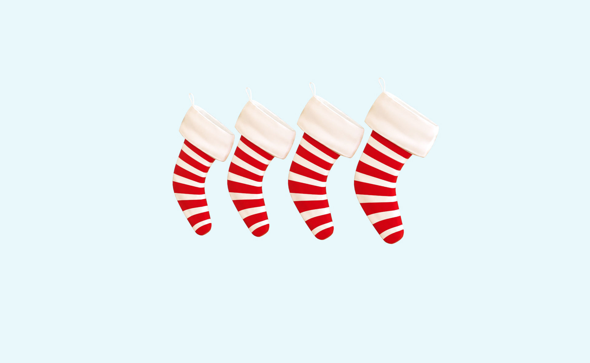 Cartoon Gift Christmas Stocking v003 Low-poly 3D model_2