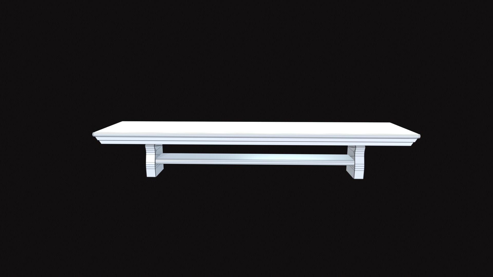 Kitchen Shelf V01 Low-poly 3D model_10