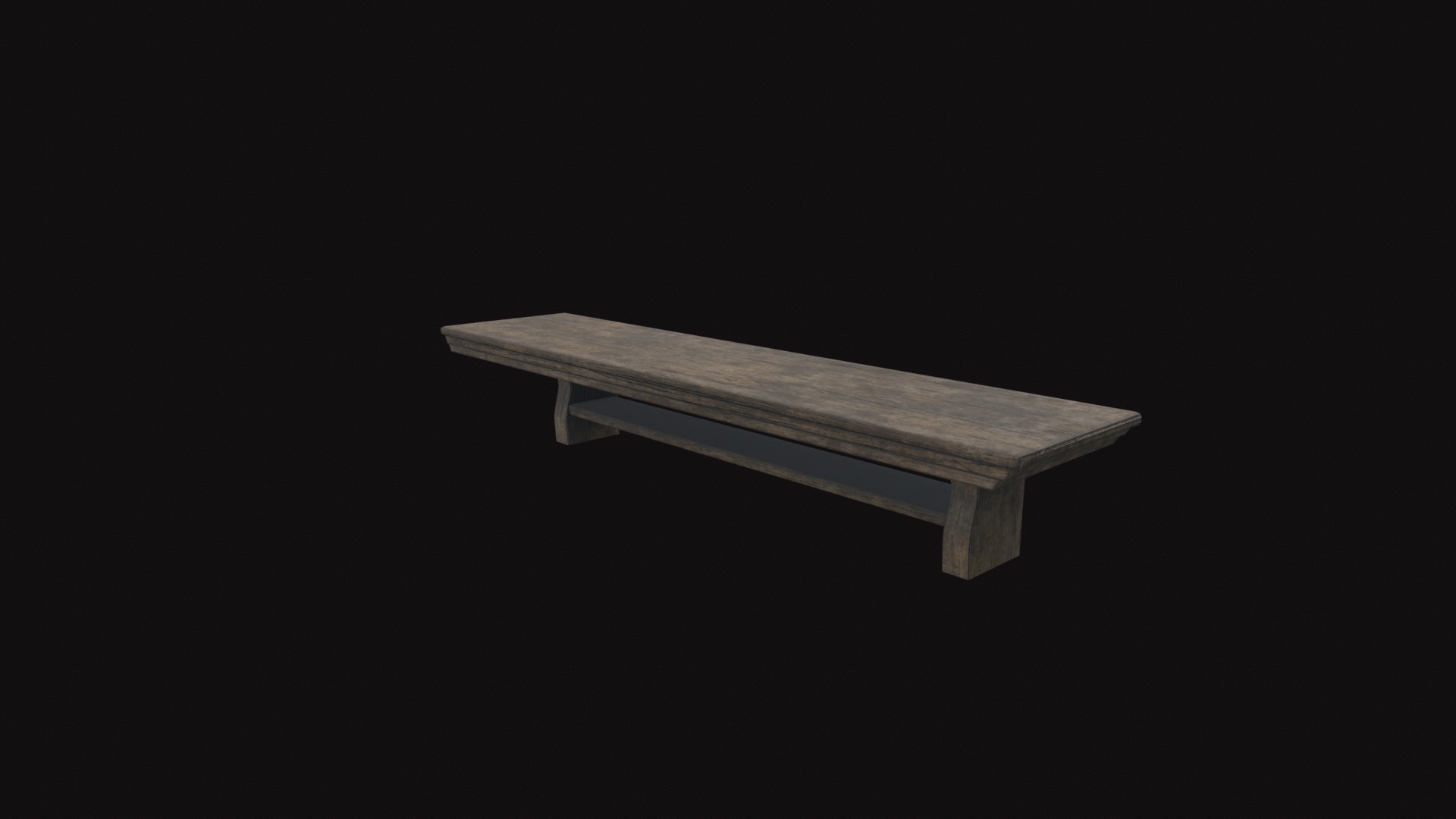 Kitchen Shelf V01 Low-poly 3D model_6