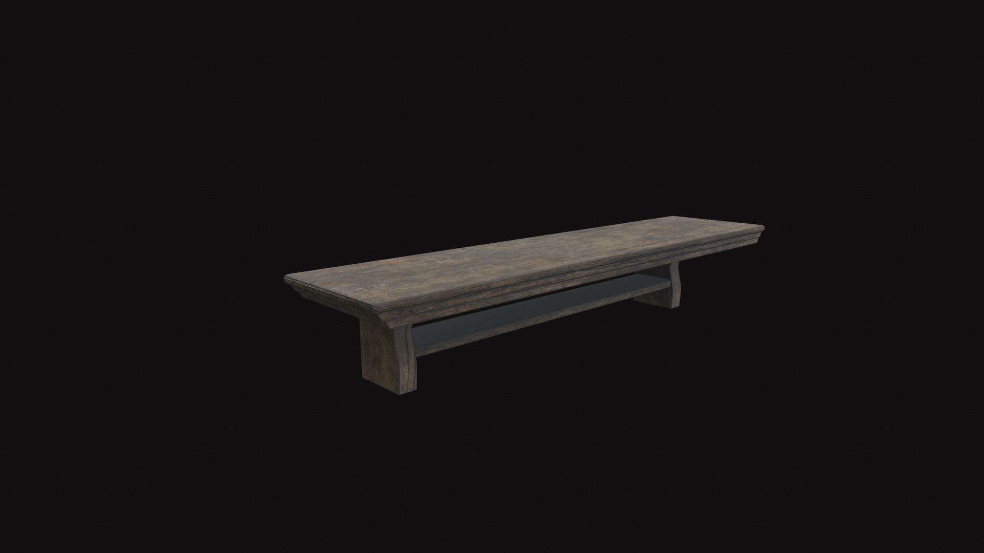 Kitchen Shelf V01 Low-poly 3D model_5