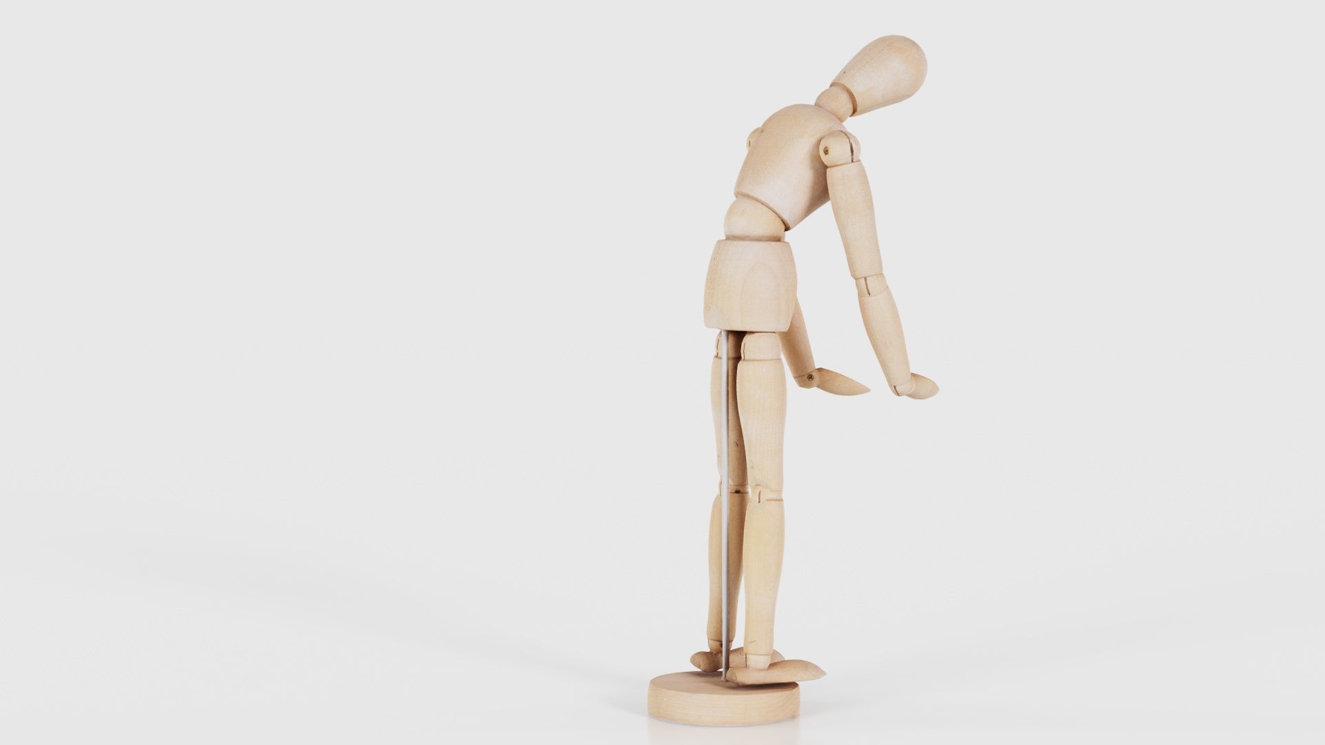Wooden Mannequin Pose 11 Low-poly 3D model_21