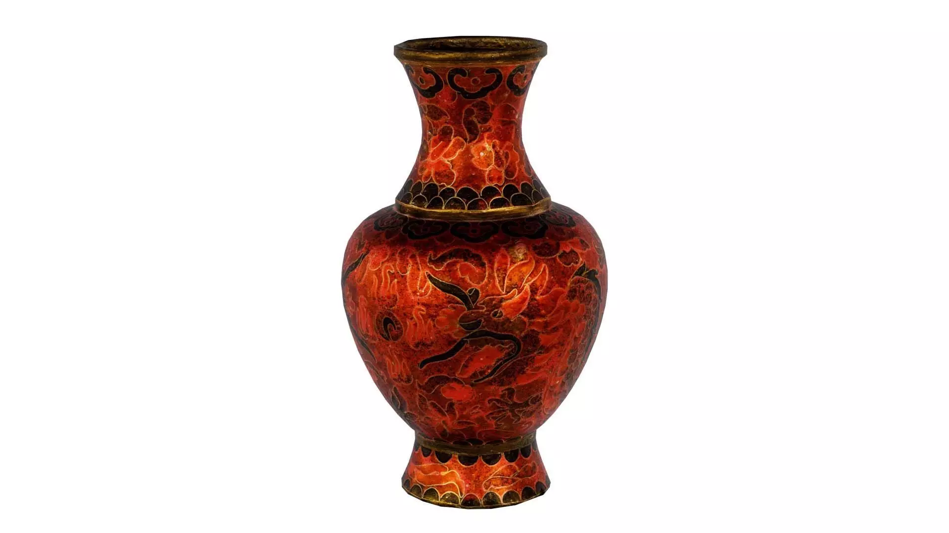 Brown Vase Low-poly 3D model_0