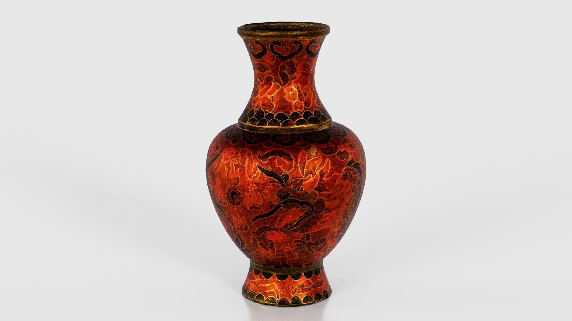 Brown Vase Low-poly 3D model_15