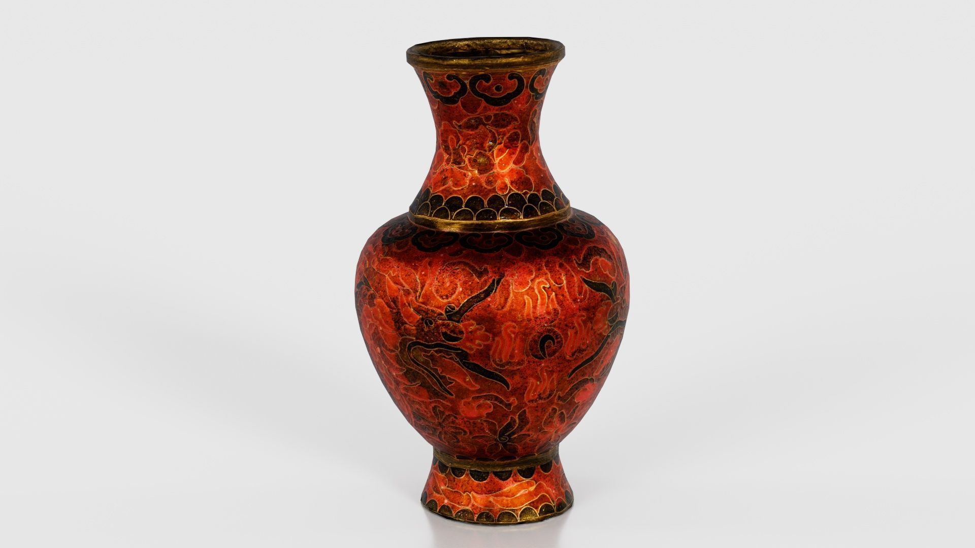 Brown Vase Low-poly 3D model_17