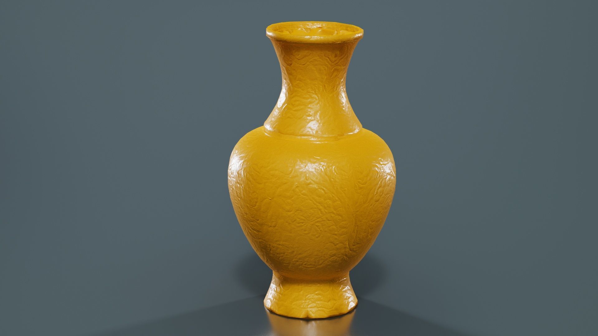 Brown Vase Low-poly 3D model_13