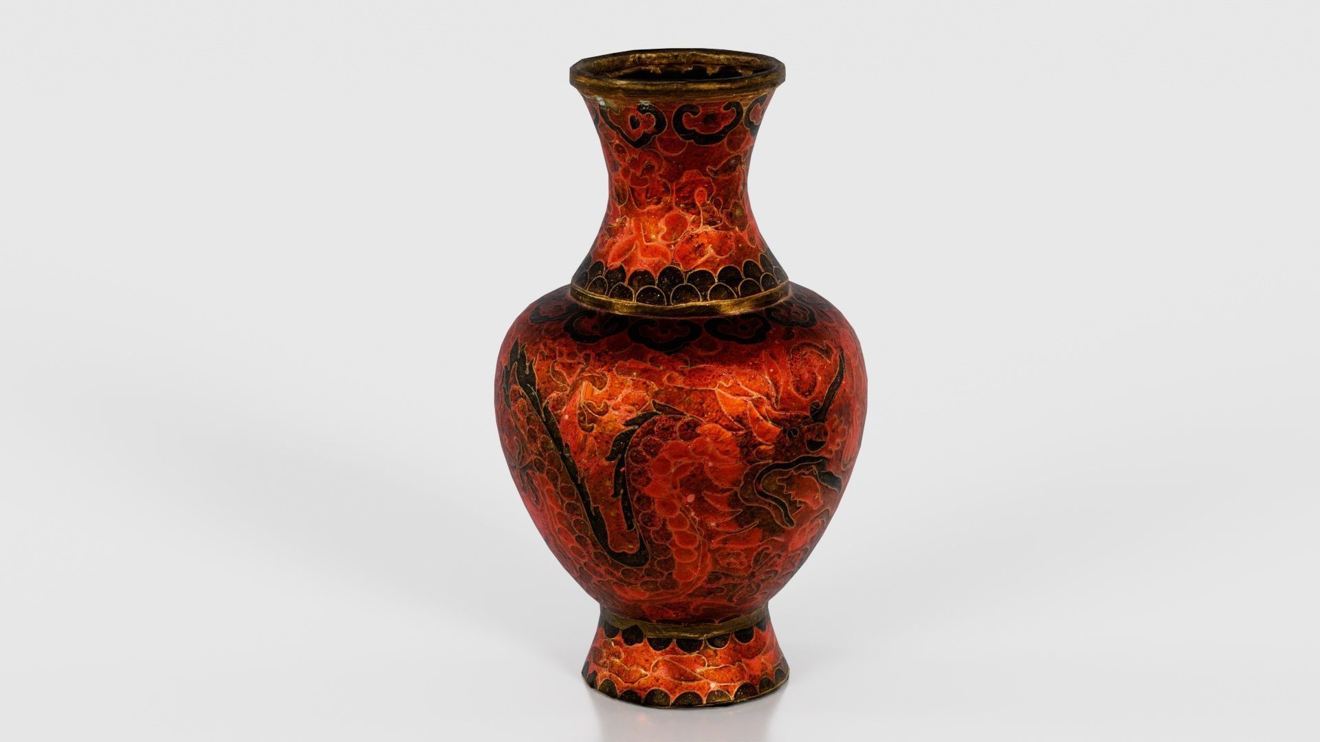 Brown Vase Low-poly 3D model_19