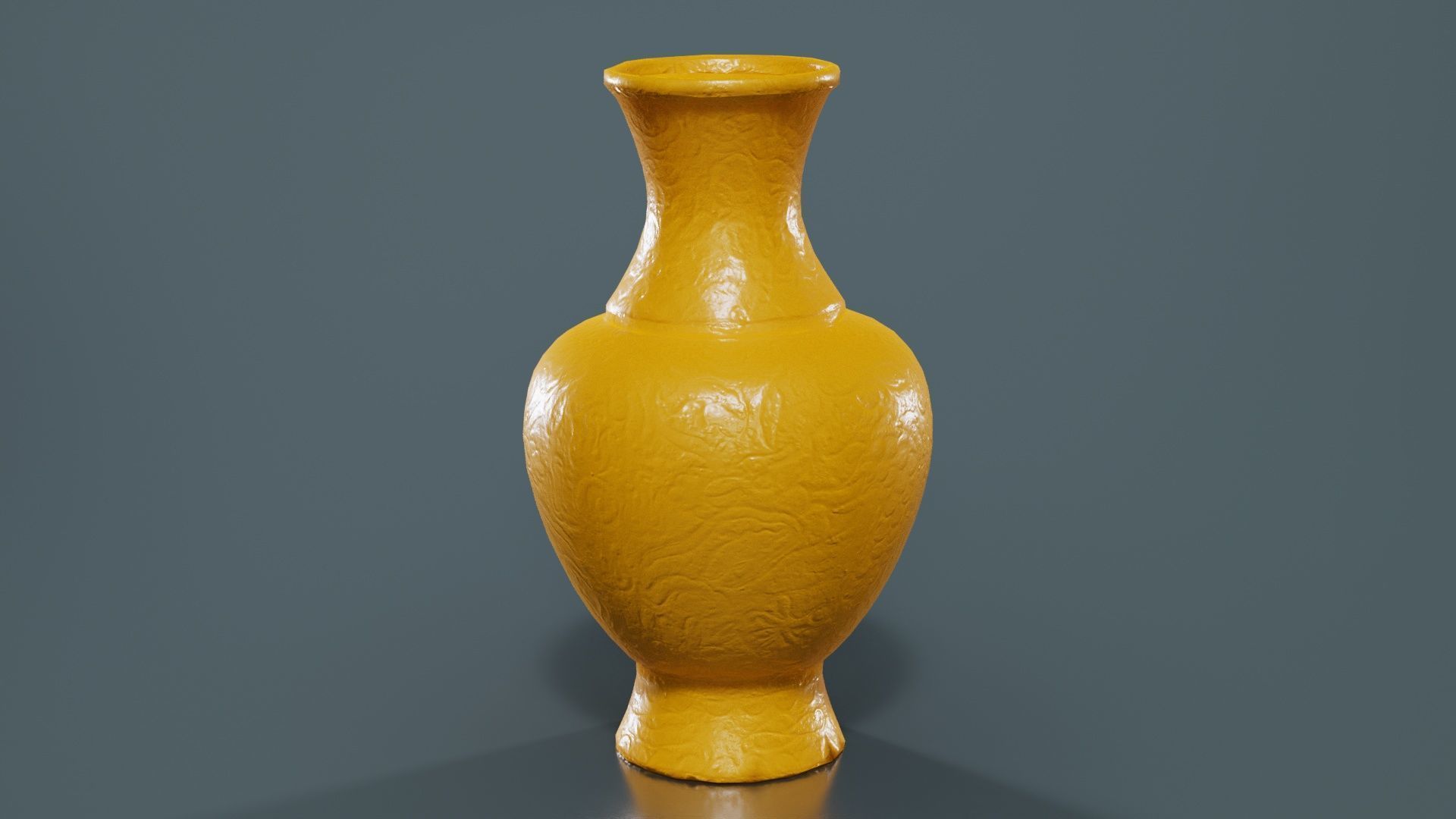 Brown Vase Low-poly 3D model_12