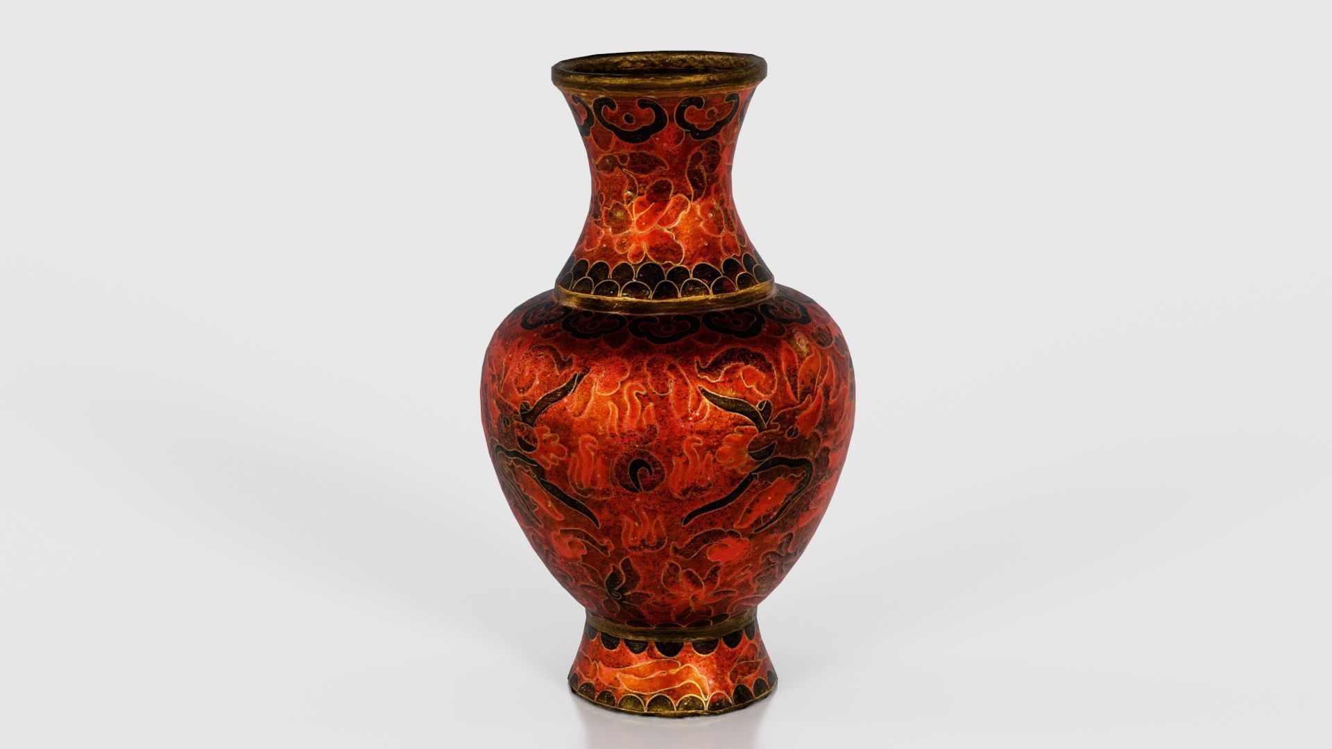 Brown Vase Low-poly 3D model_16