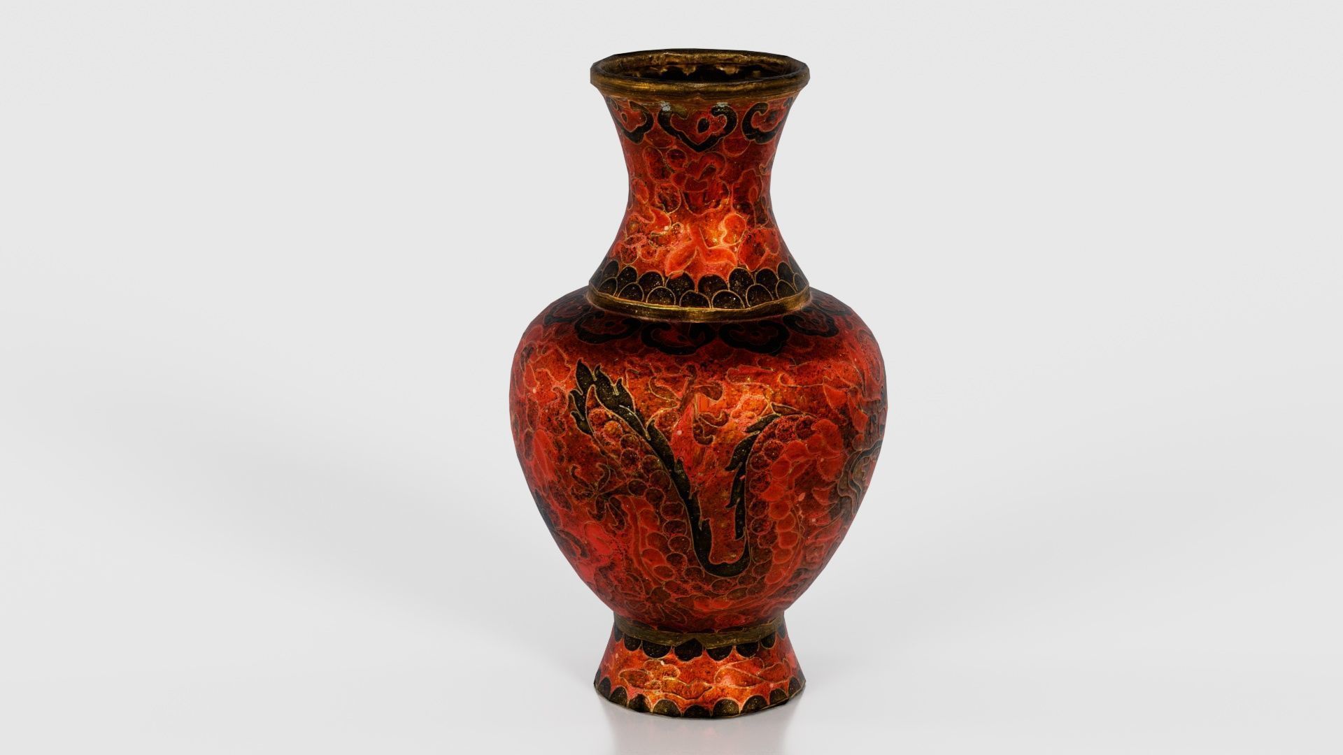 Brown Vase Low-poly 3D model_20