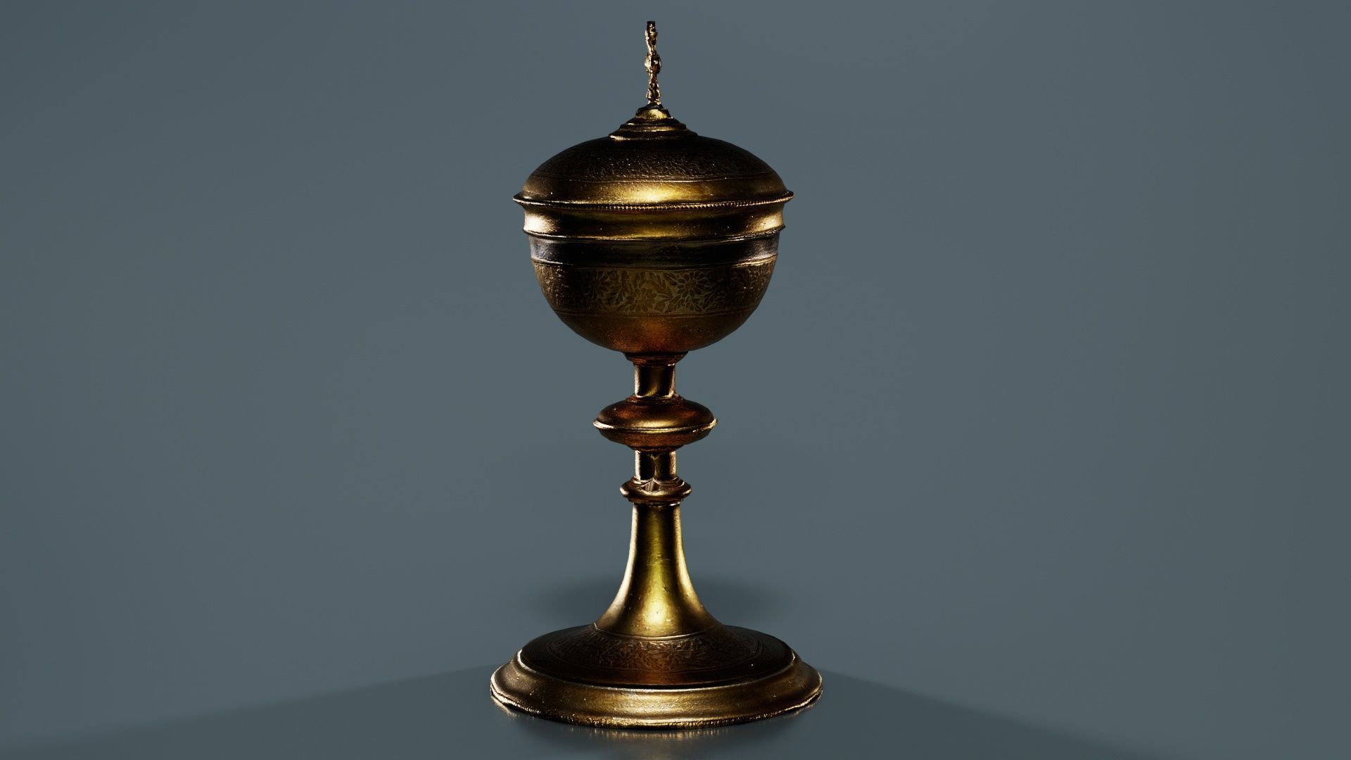 Chalice Low-poly 3D model_5