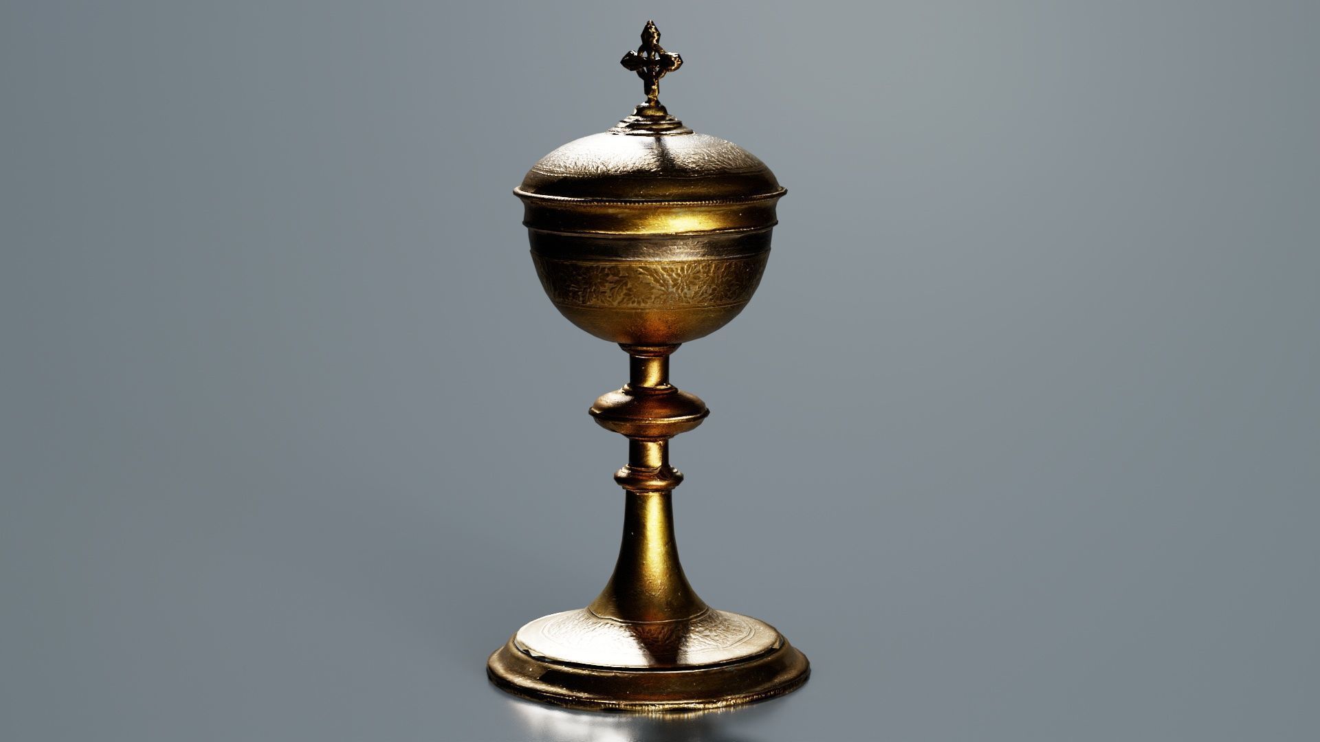 Chalice Low-poly 3D model_1