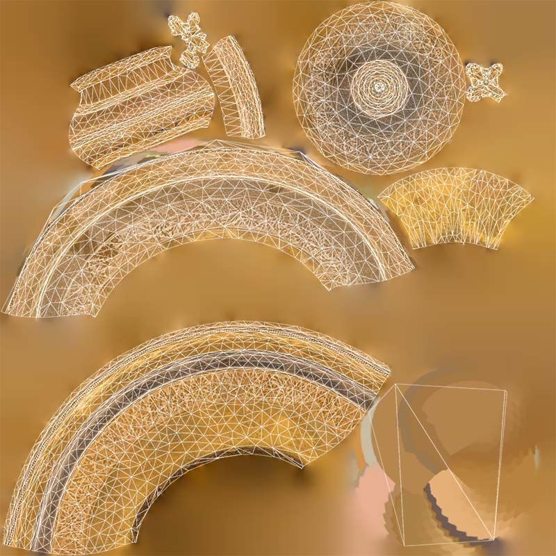 Chalice Low-poly 3D model_14