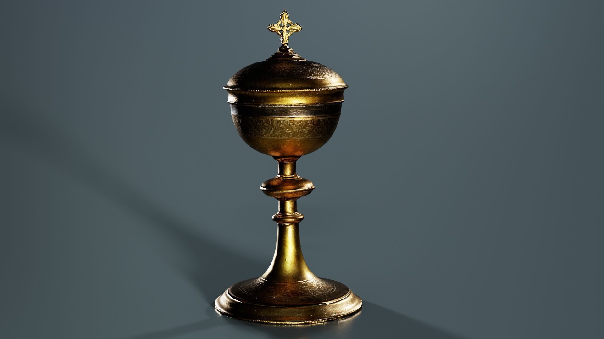 Chalice Low-poly 3D model_7