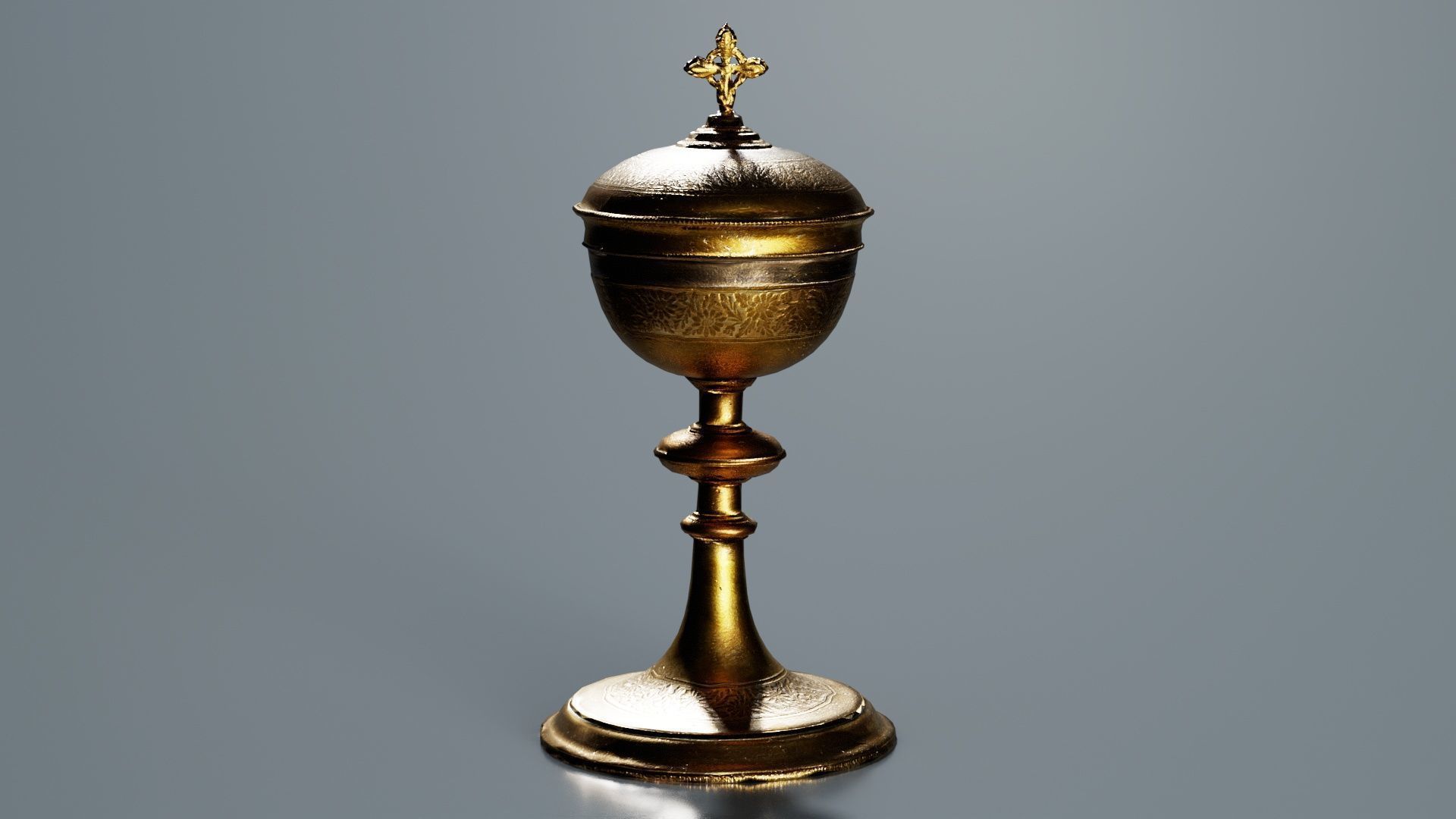 Chalice Low-poly 3D model_8
