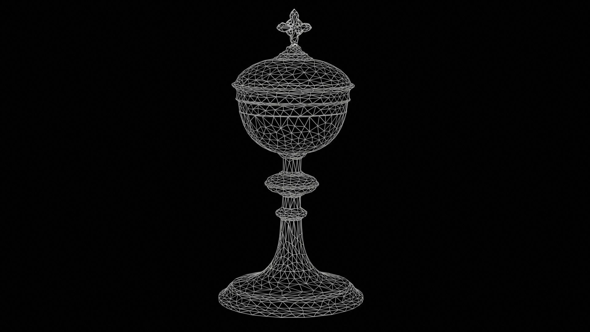 Chalice Low-poly 3D model_11
