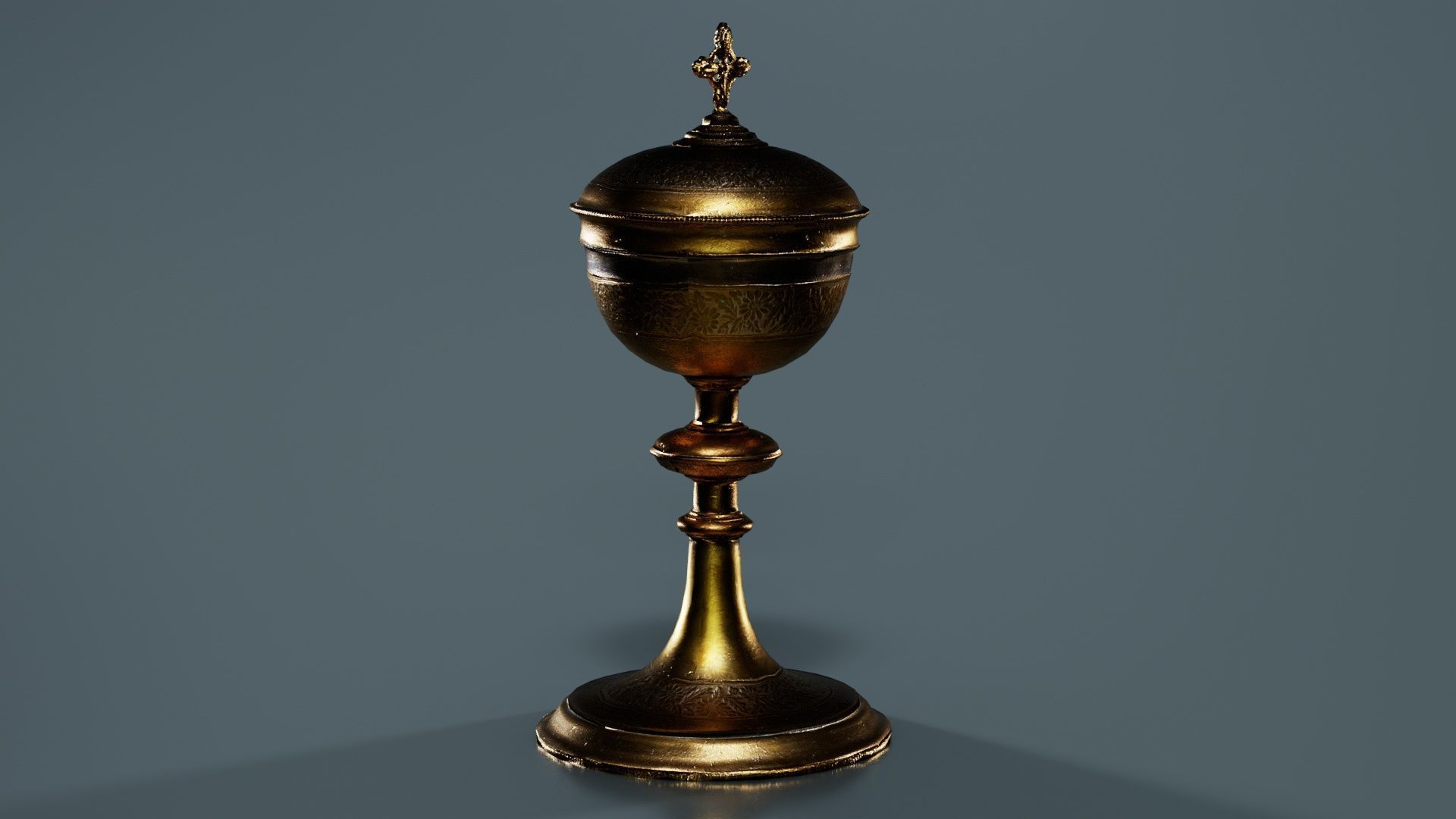 Chalice Low-poly 3D model_2