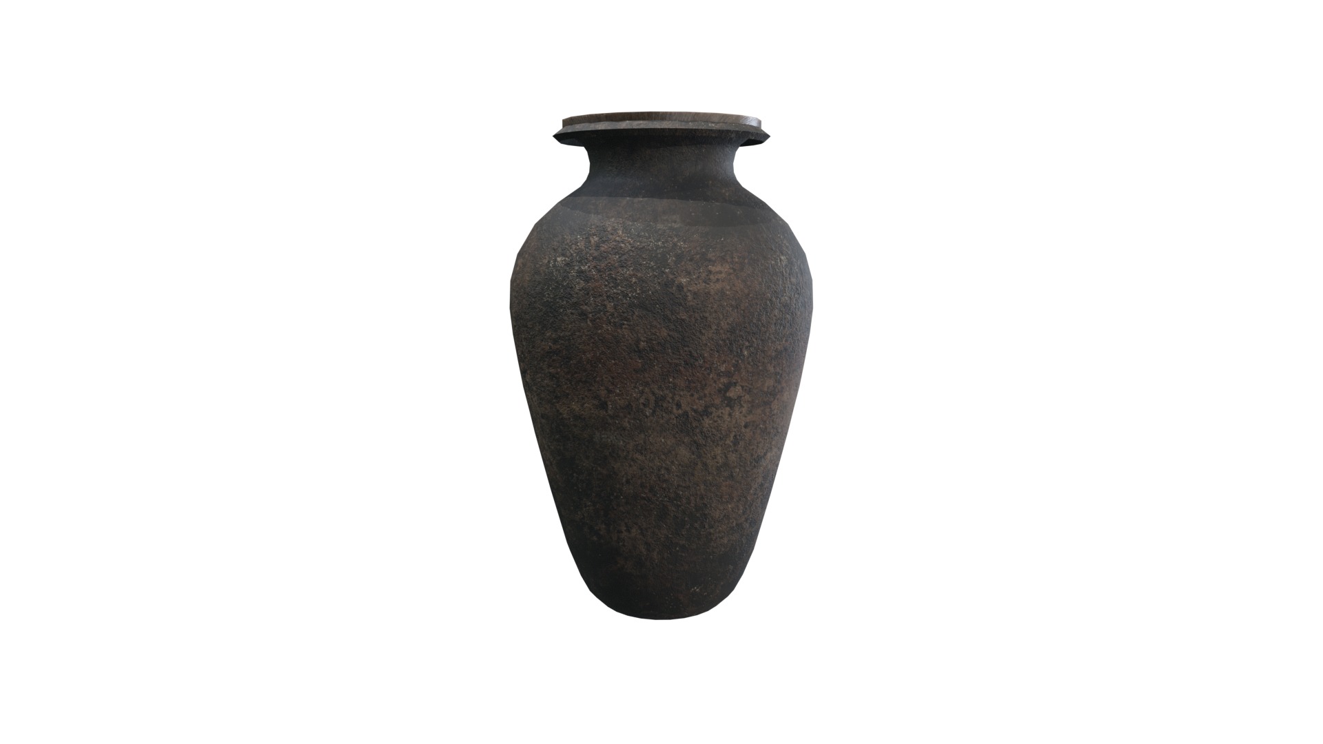 Pot V03 Low-poly 3D model_9