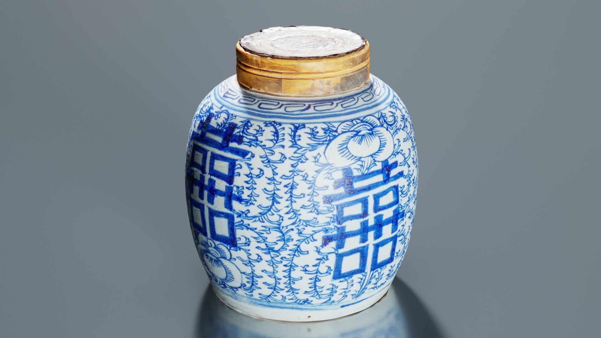 Vase 1 Low-poly 3D model_7