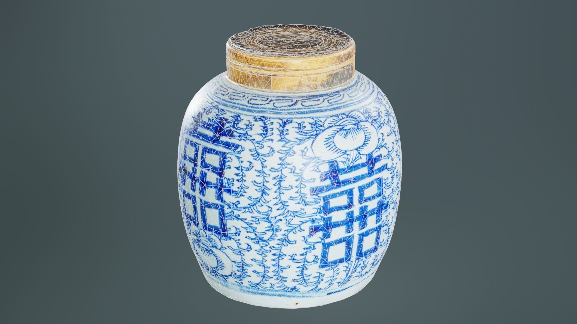 Vase 1 Low-poly 3D model_9