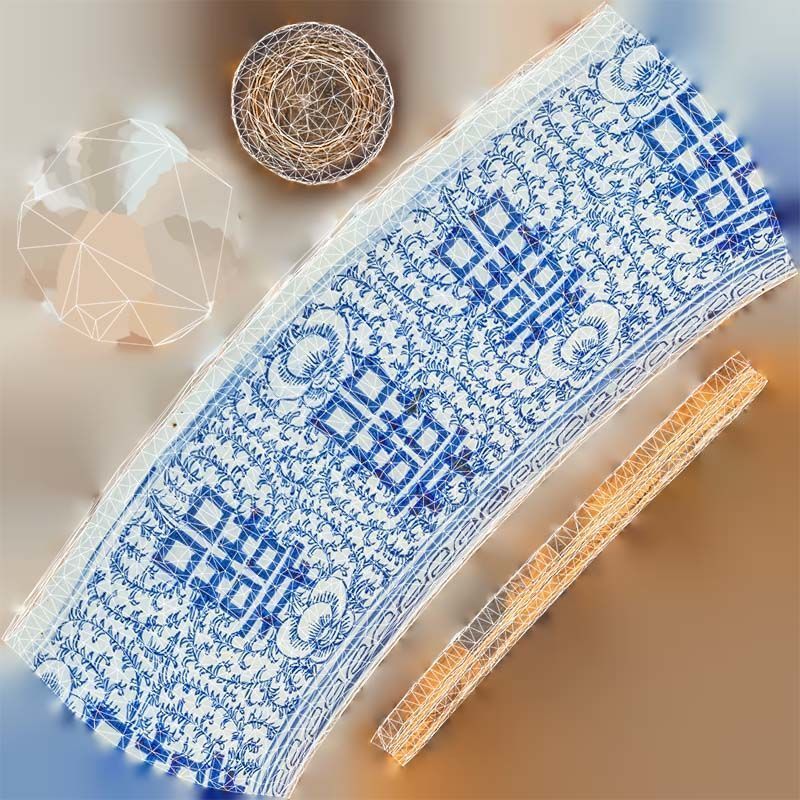 Vase 1 Low-poly 3D model_14