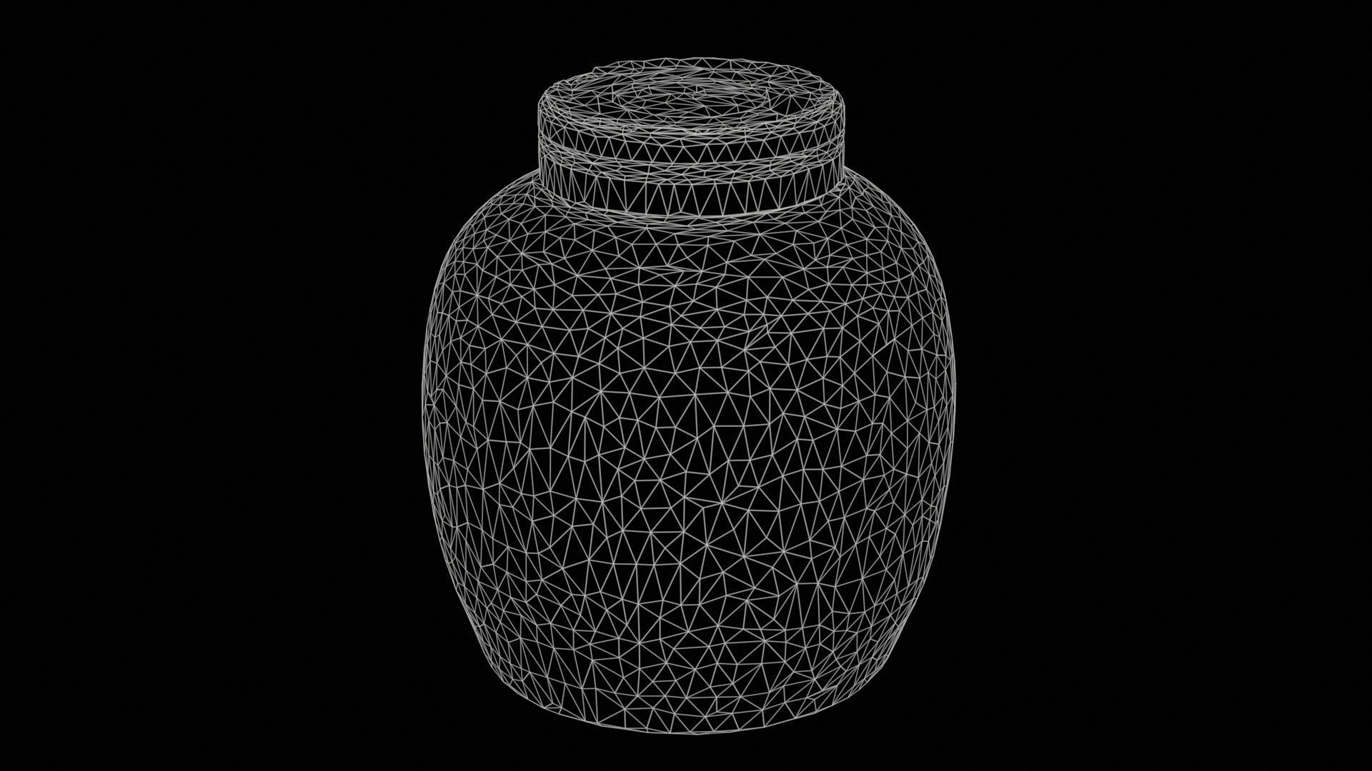 Vase 1 Low-poly 3D model_11