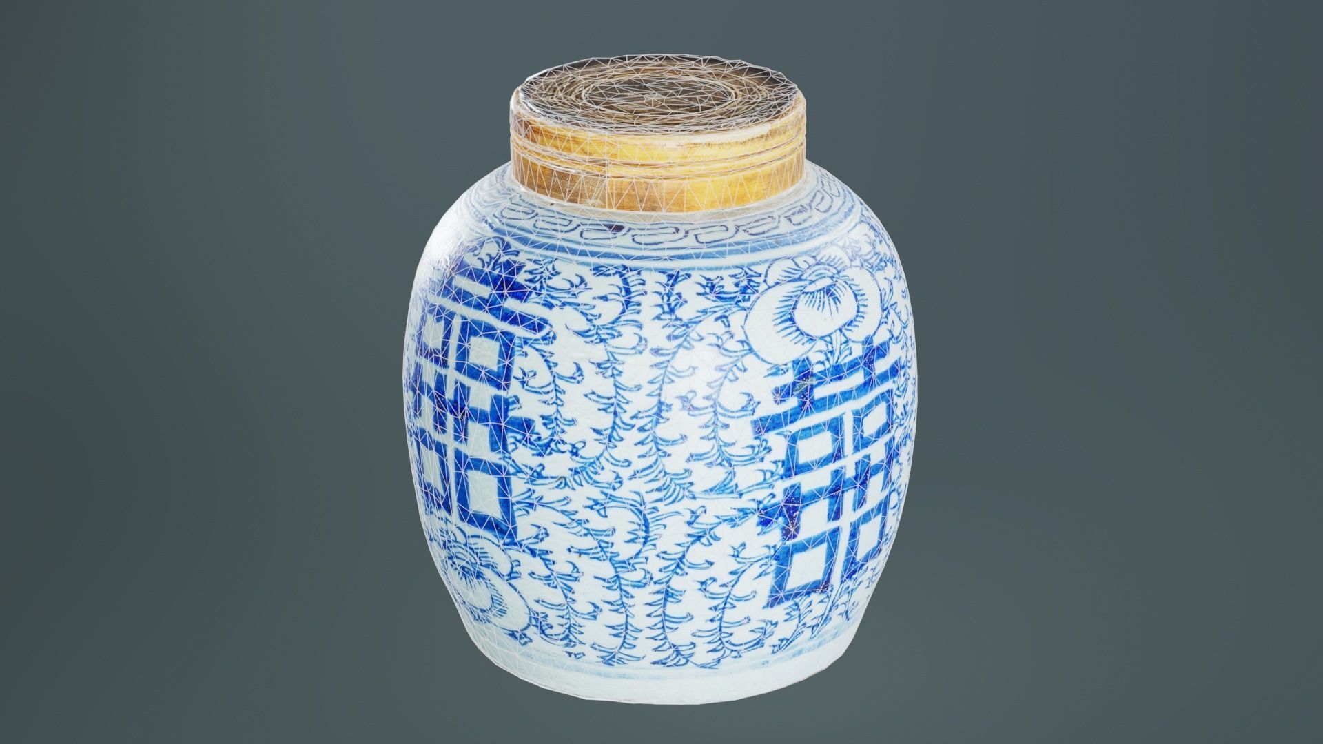 Vase 1 Low-poly 3D model_10