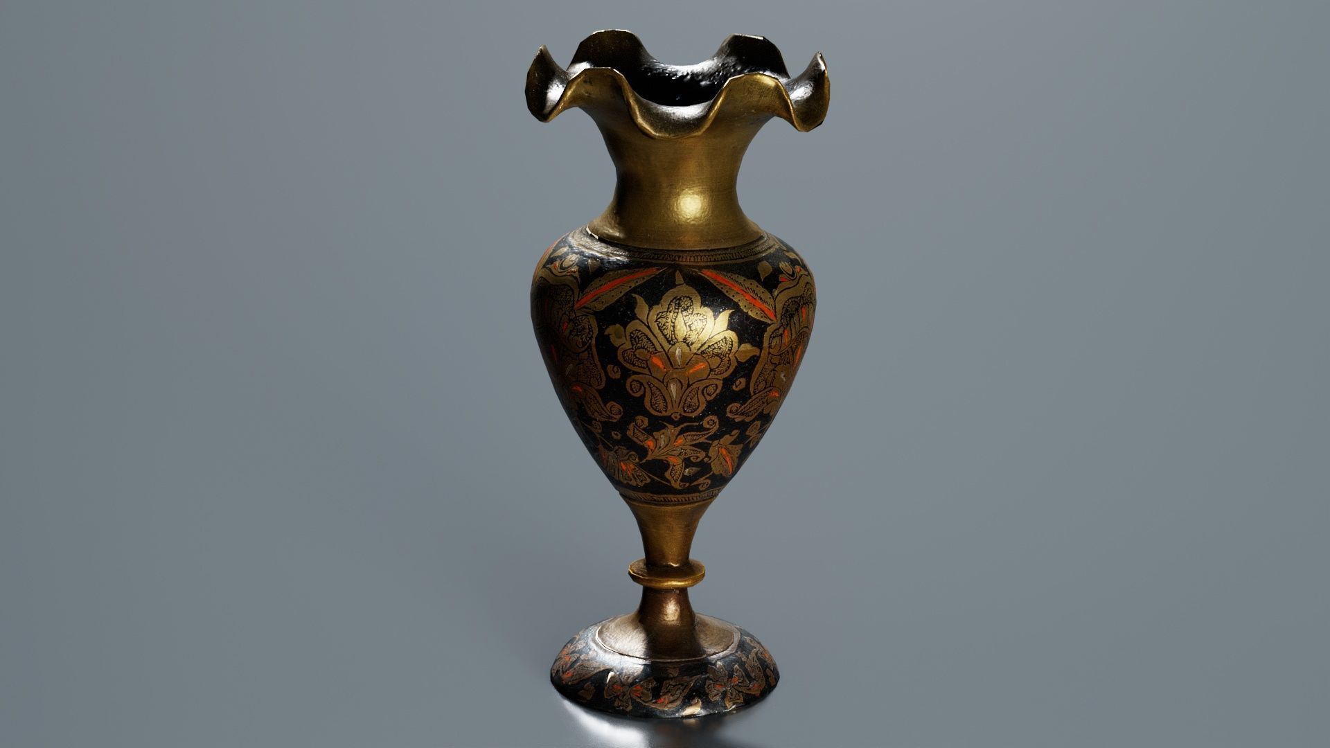 Vase 2 Low-poly 3D model_2