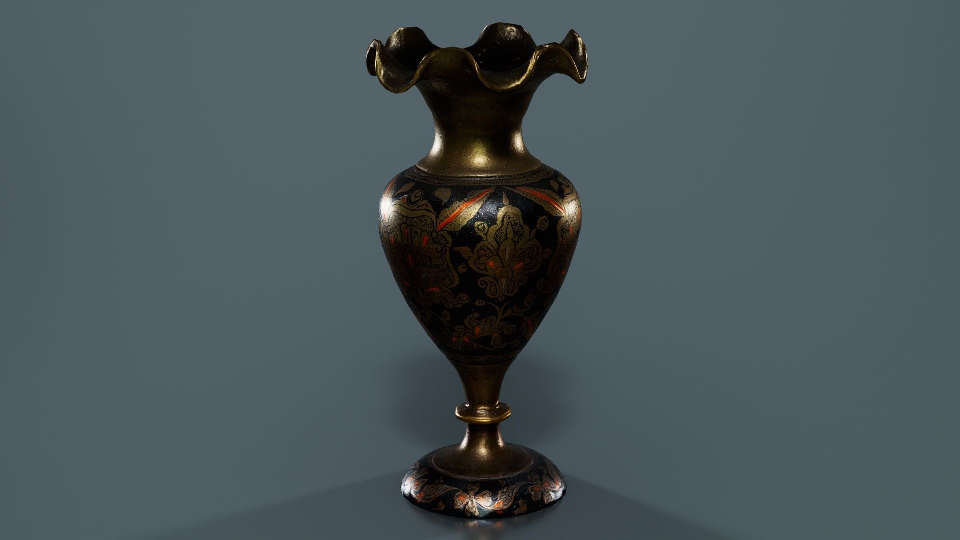 Vase 2 Low-poly 3D model_3