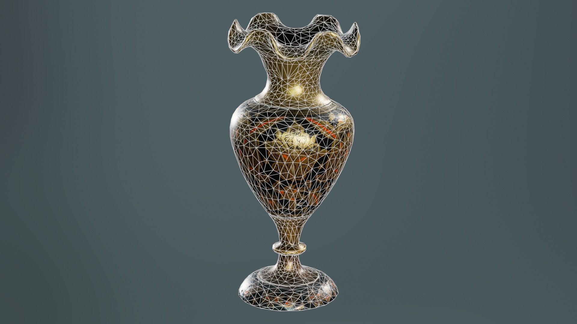 Vase 2 Low-poly 3D model_10