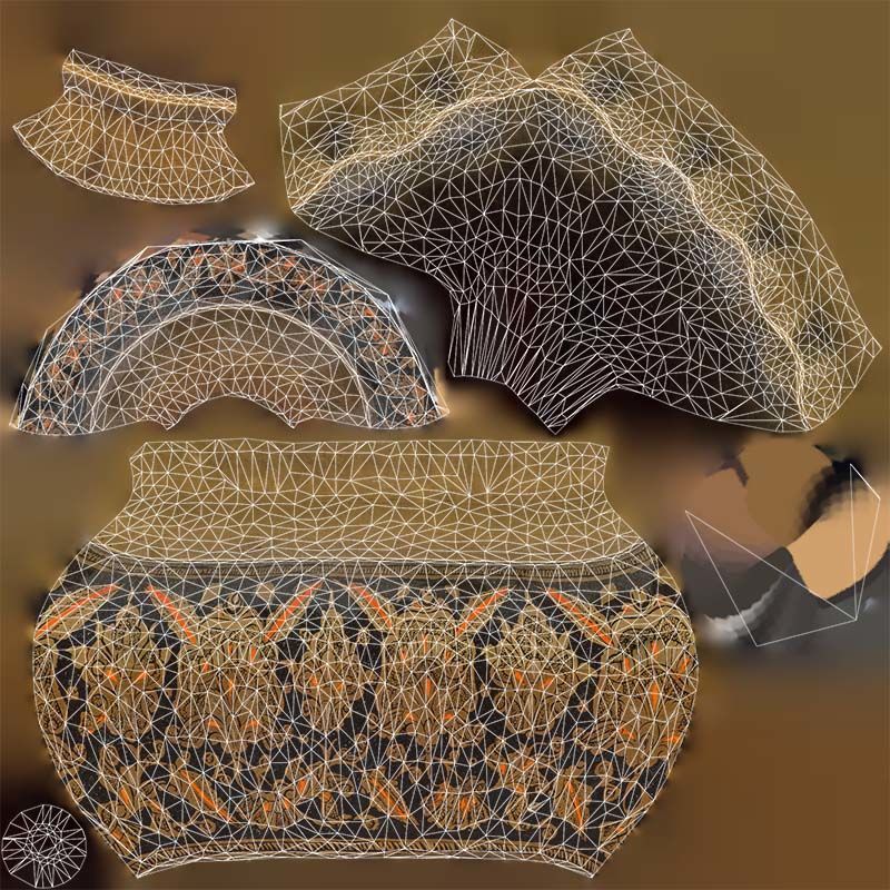 Vase 2 Low-poly 3D model_14