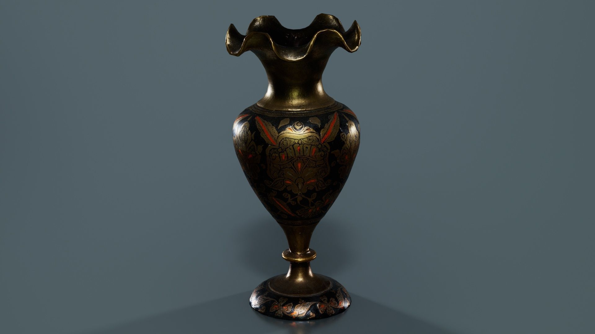 Vase 2 Low-poly 3D model_8