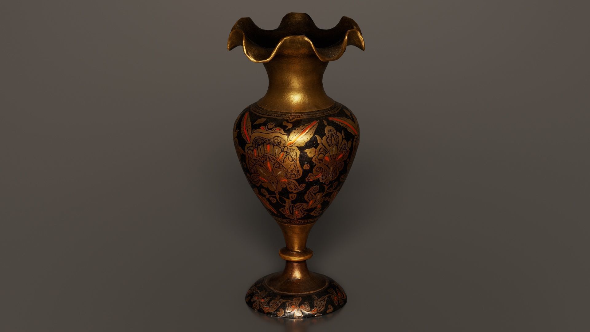 Vase 2 Low-poly 3D model_5