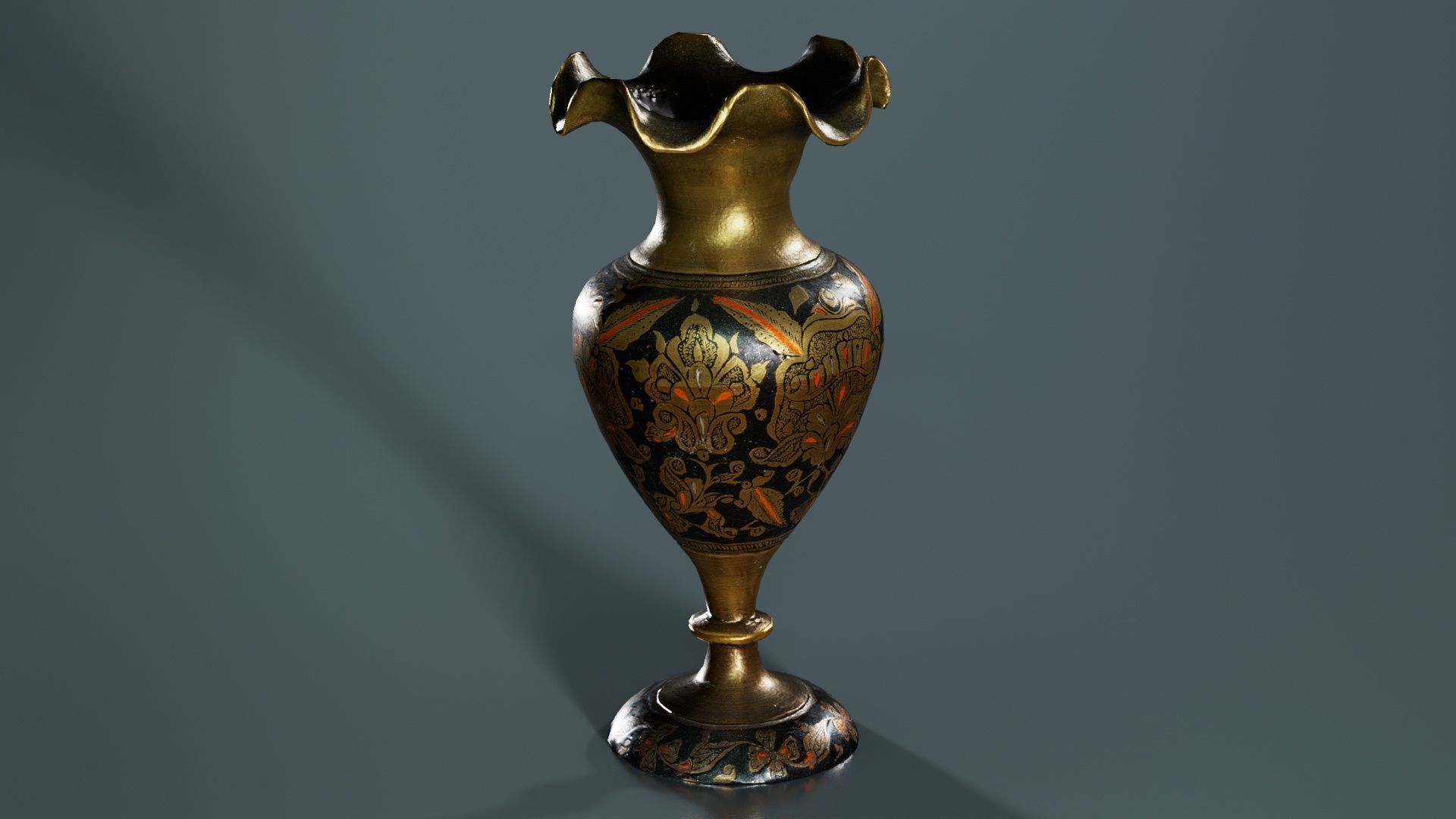 Vase 2 Low-poly 3D model_1