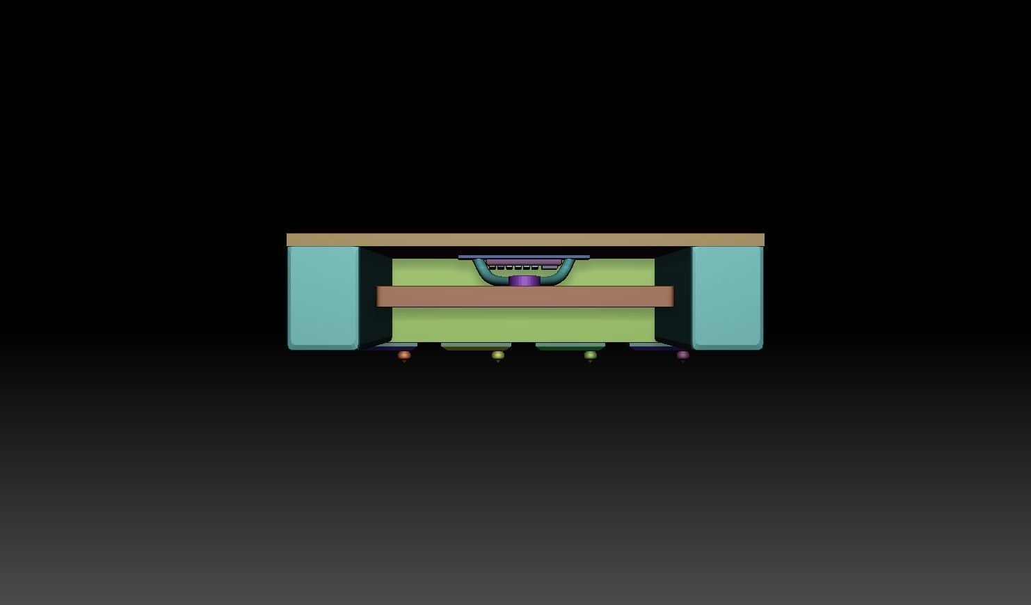 HOME LCD FURNITURE AND BOOKS SELP  3D print model_2