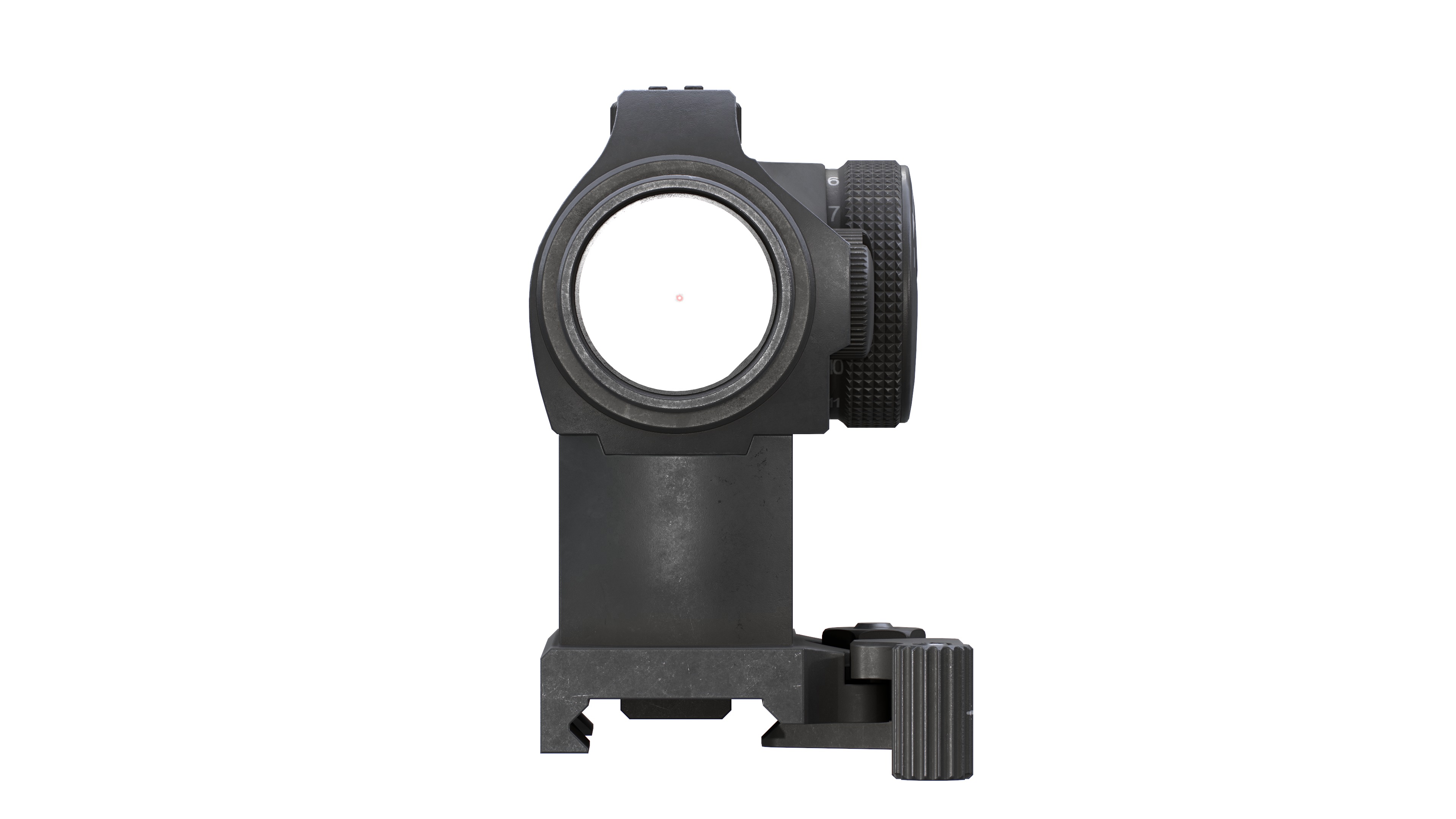 Aimpoint Micro T2 Red Dot Sight Low-poly 3D model_21