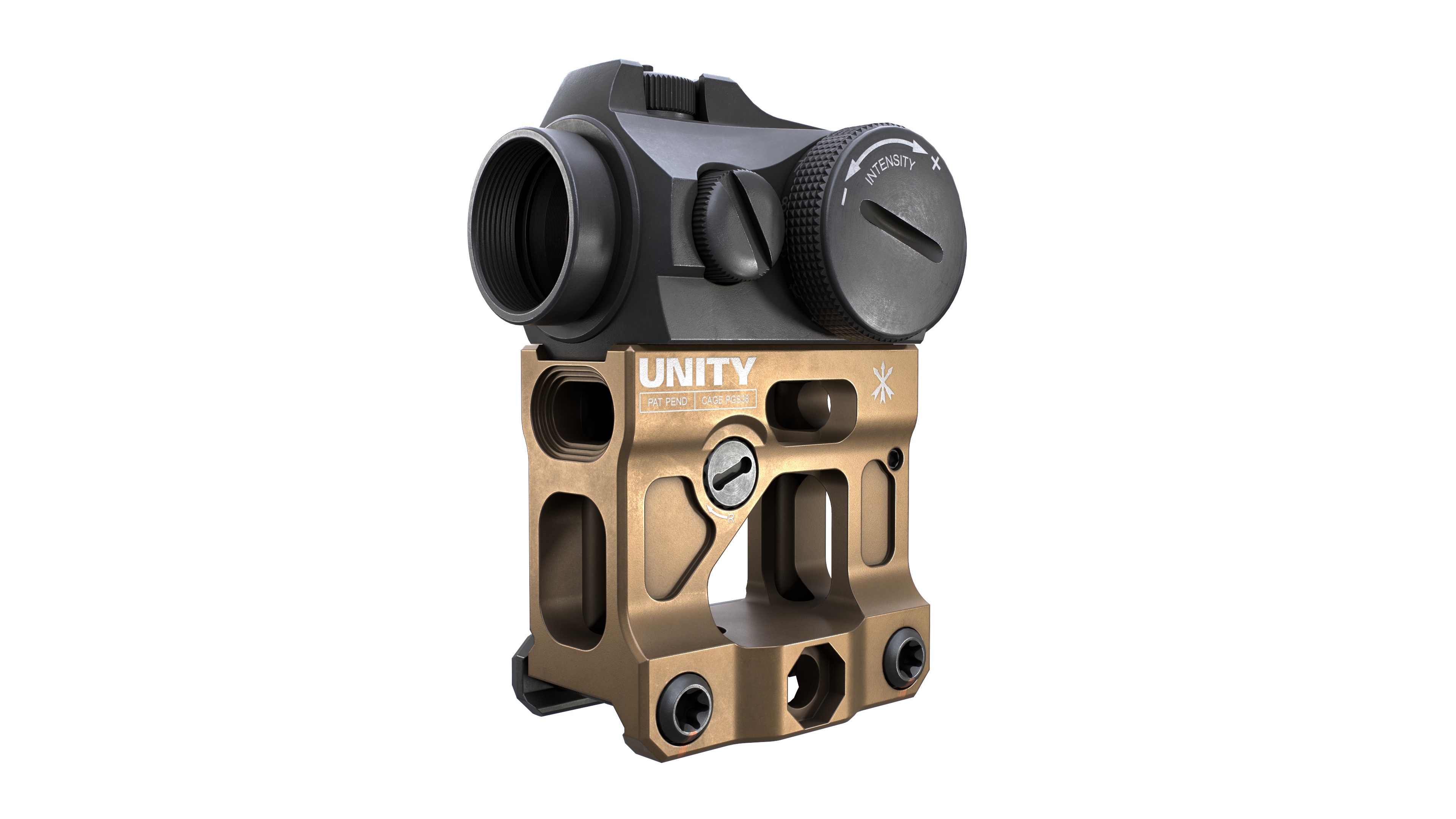 Aimpoint Micro T2 Red Dot Sight Low-poly 3D model_35