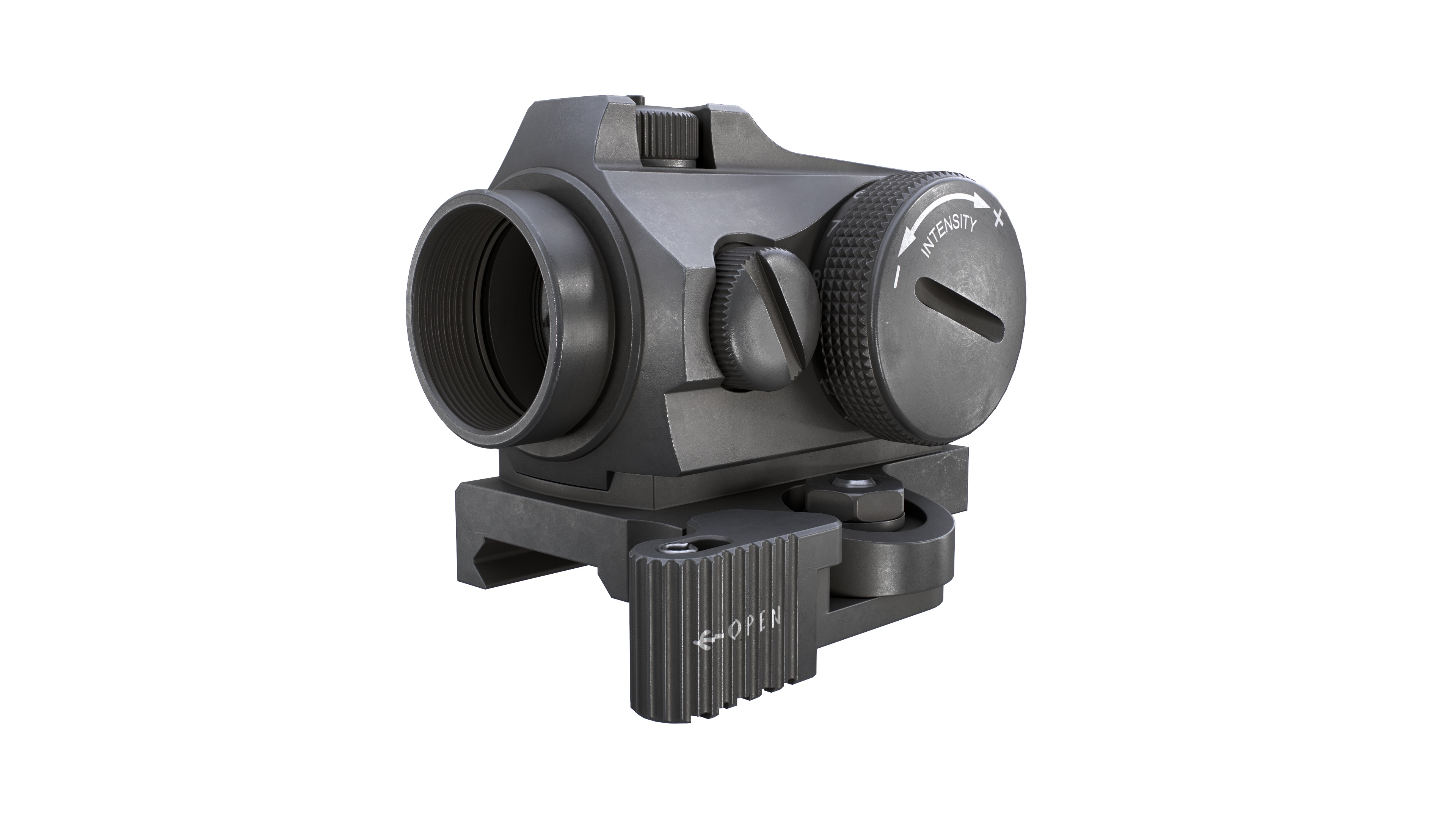 Aimpoint Micro T2 Red Dot Sight Low-poly 3D model_6
