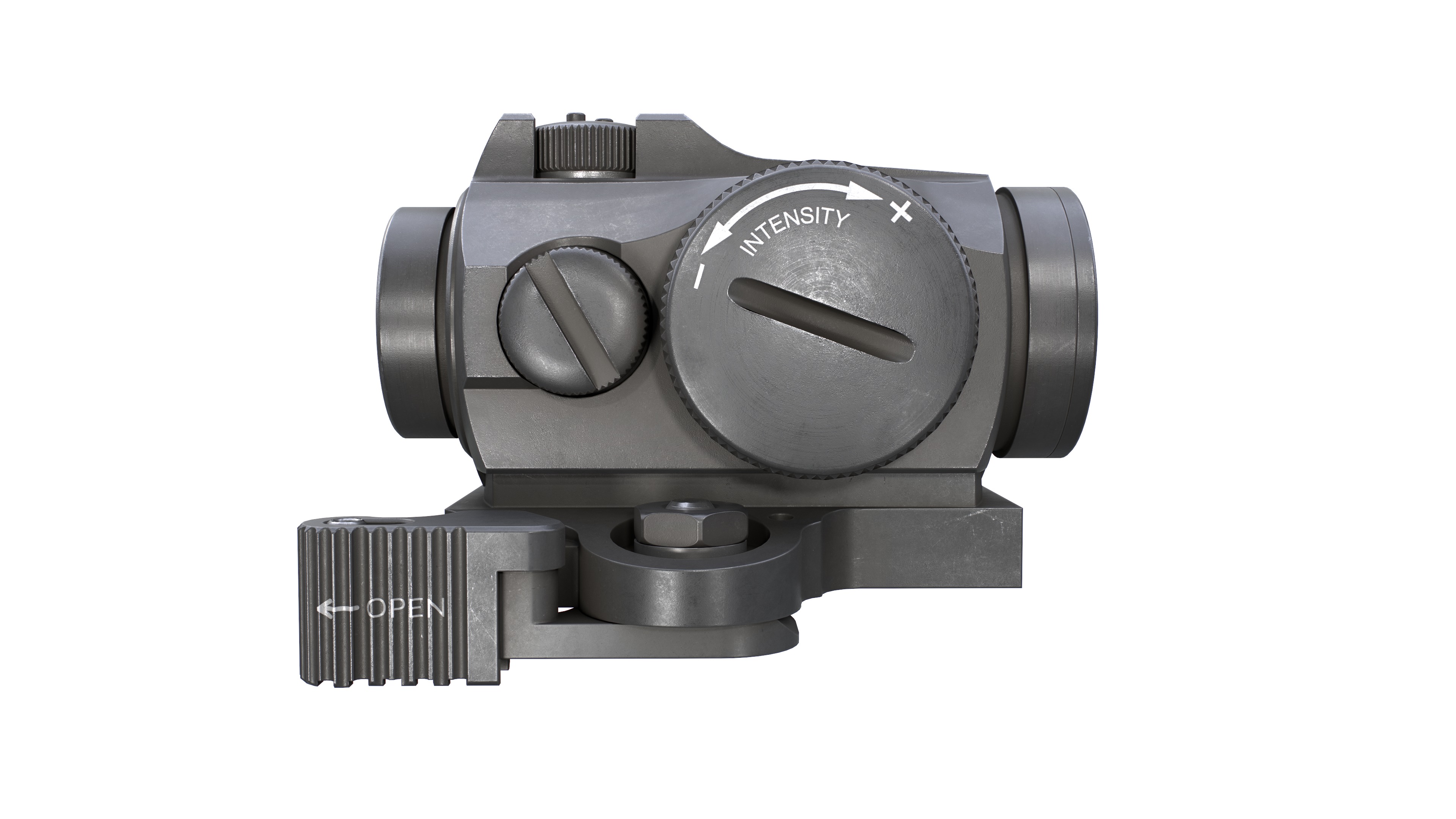 Aimpoint Micro T2 Red Dot Sight Low-poly 3D model_7