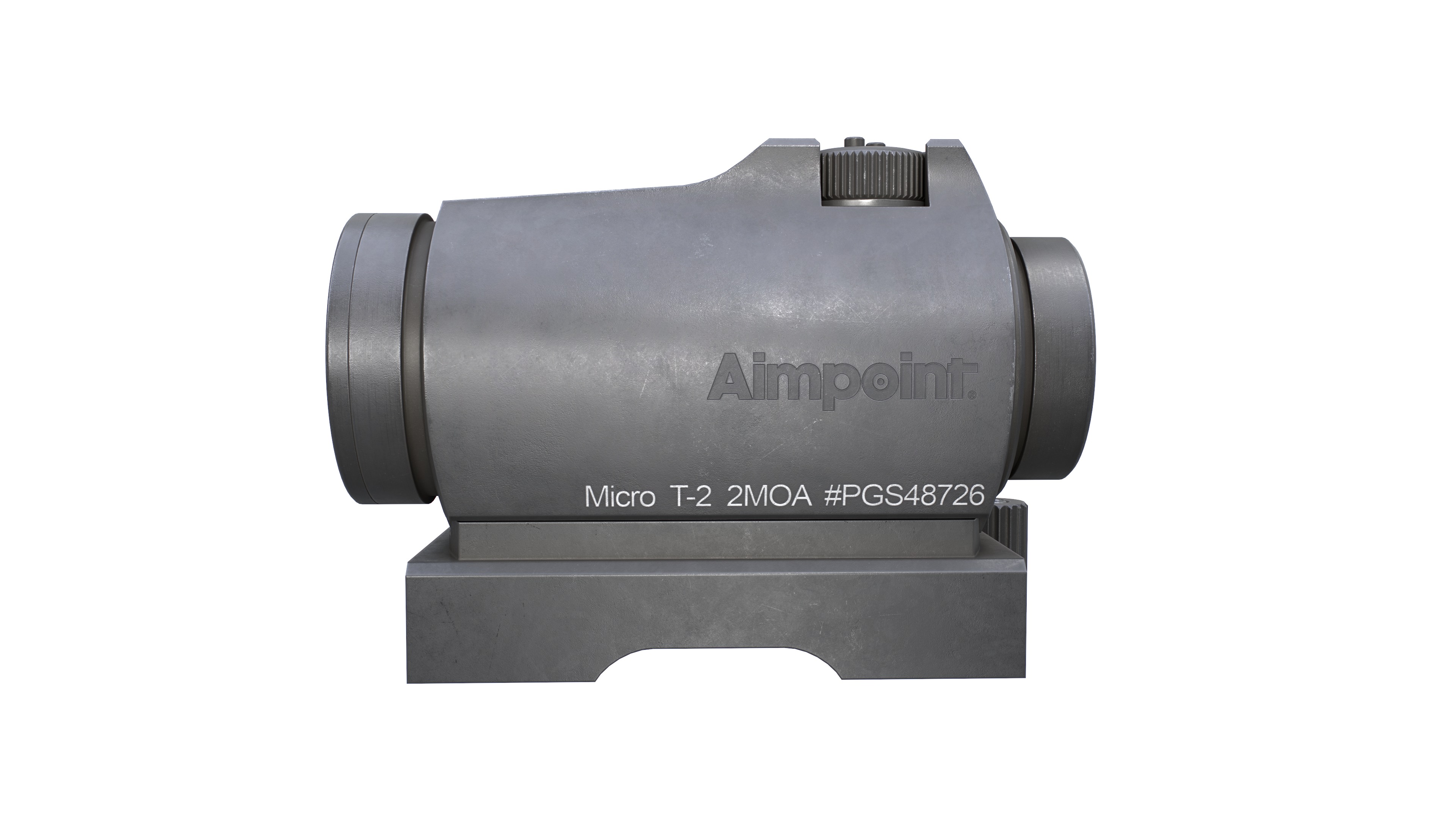 Aimpoint Micro T2 Red Dot Sight Low-poly 3D model_3