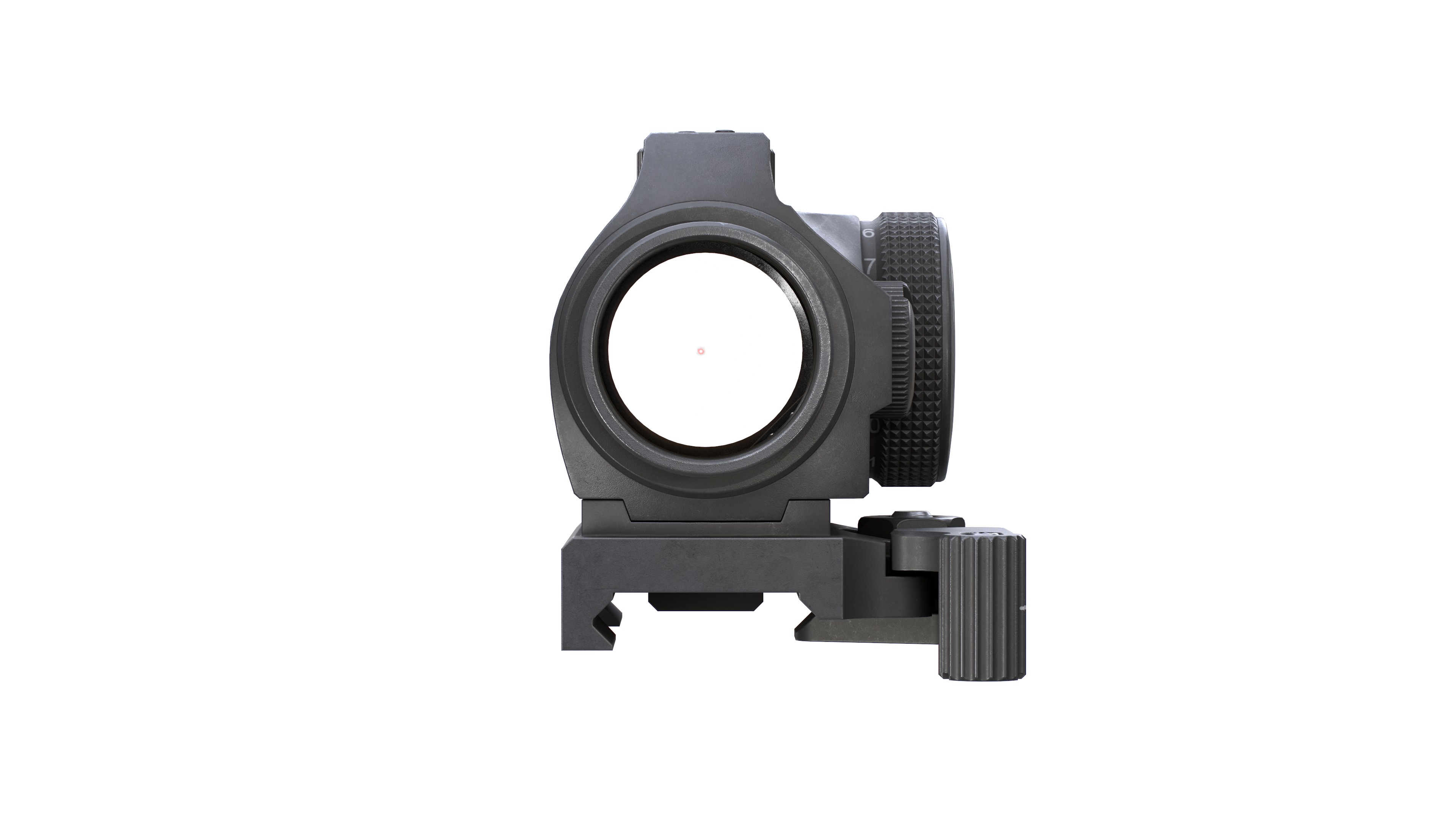 Aimpoint Micro T2 Red Dot Sight Low-poly 3D model_5